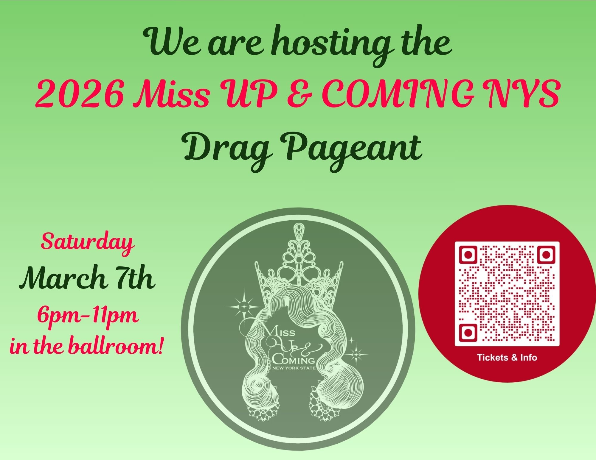 2026 Miss Up & Coming NYS Drag Pageant 