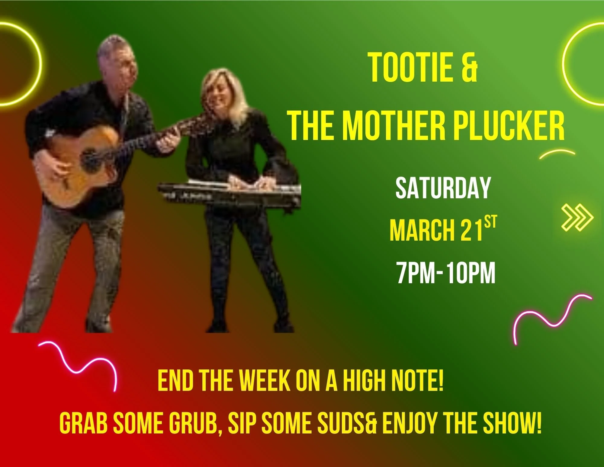 Live Music- Tooty &amp; The Mother Plucker
