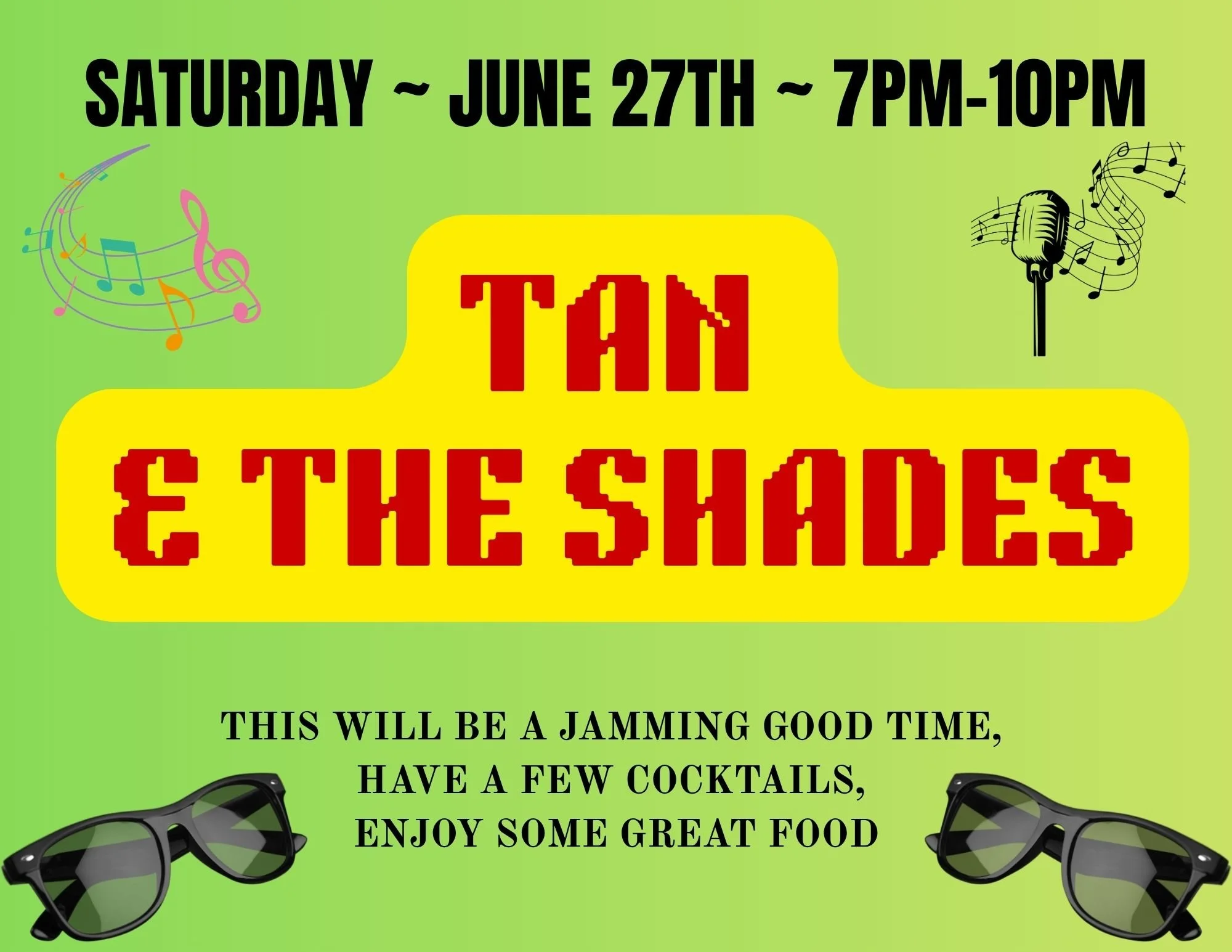 Tan &amp; The Shades Live at Seven Bistro 