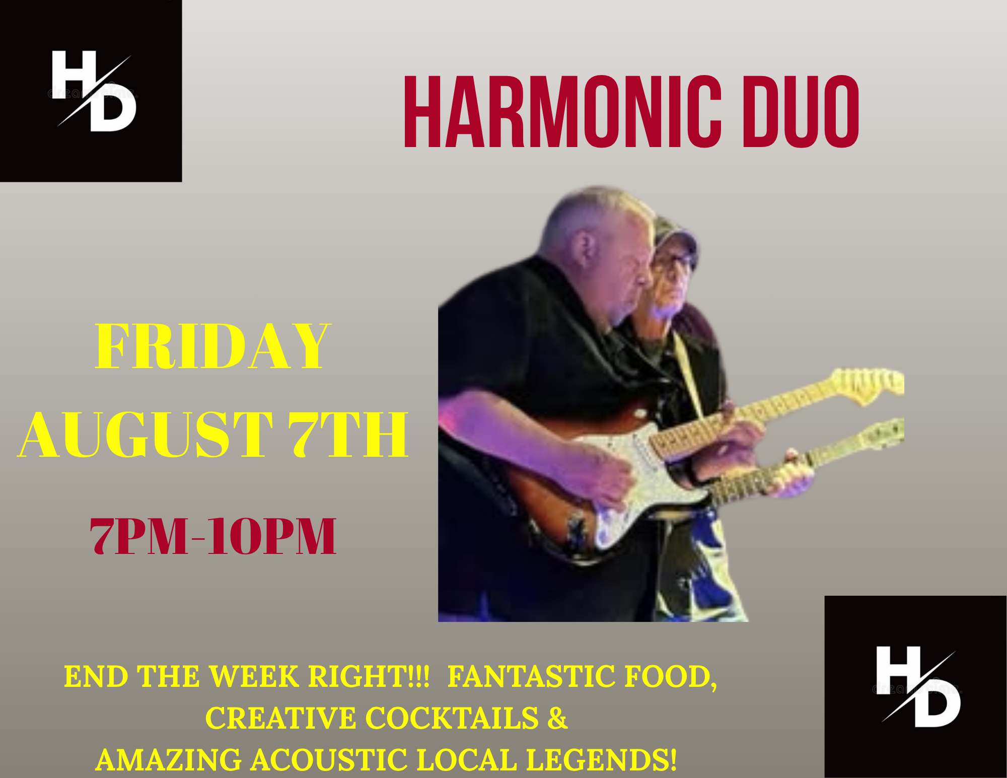 Harmonic Duo Live at Seven Bistro 