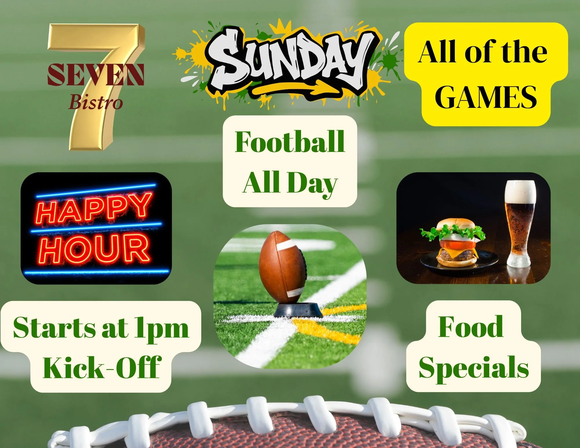 Football, Football, Football!!! Sunday Funday!  (Copy)