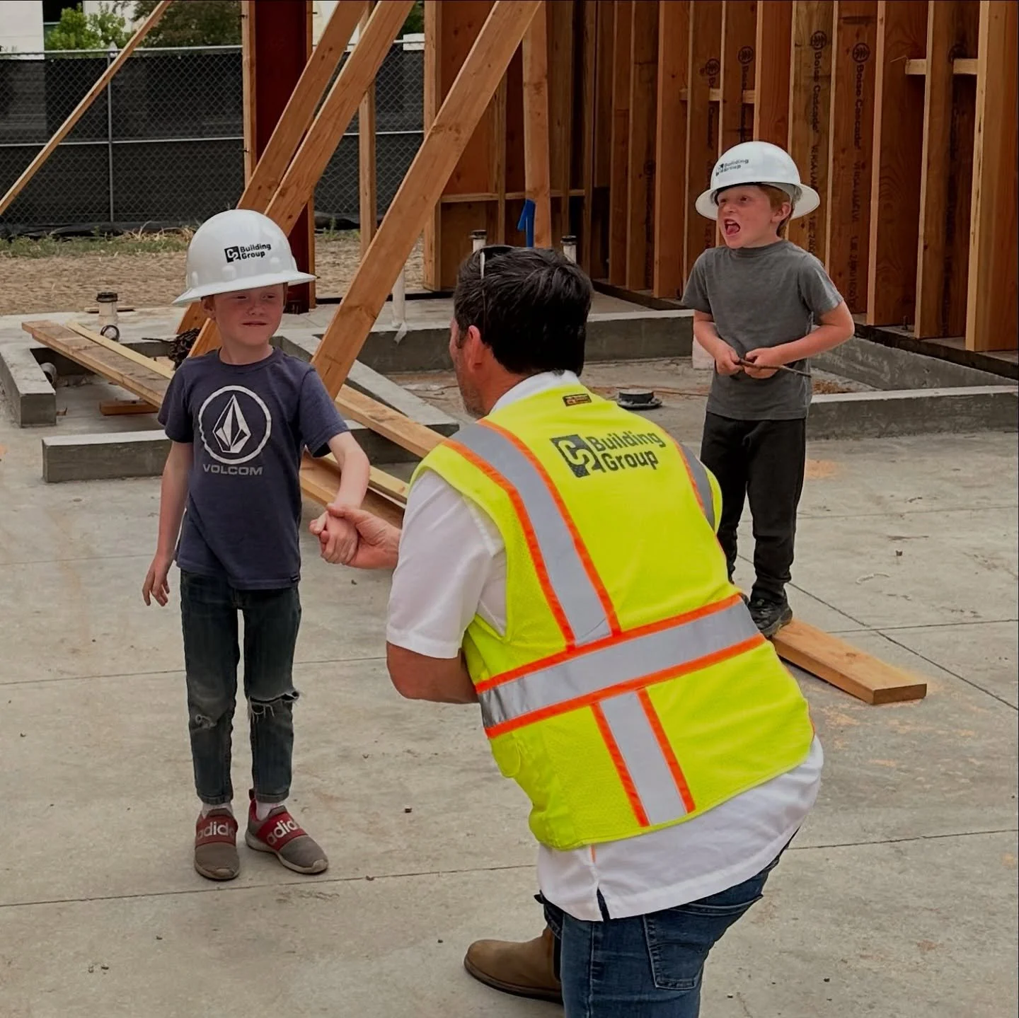 Meet tomorrow&rsquo;s builders! Their success is our legacy. 🛠️
 #kidsday #construction #c2buildinggroup #constructionsite