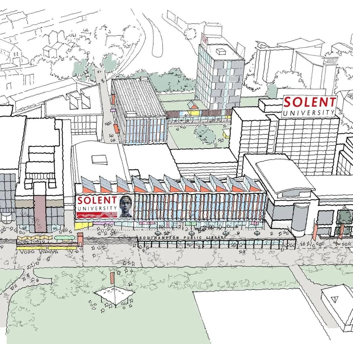 Masterplan & Strategic Studies, Solent University Southampton