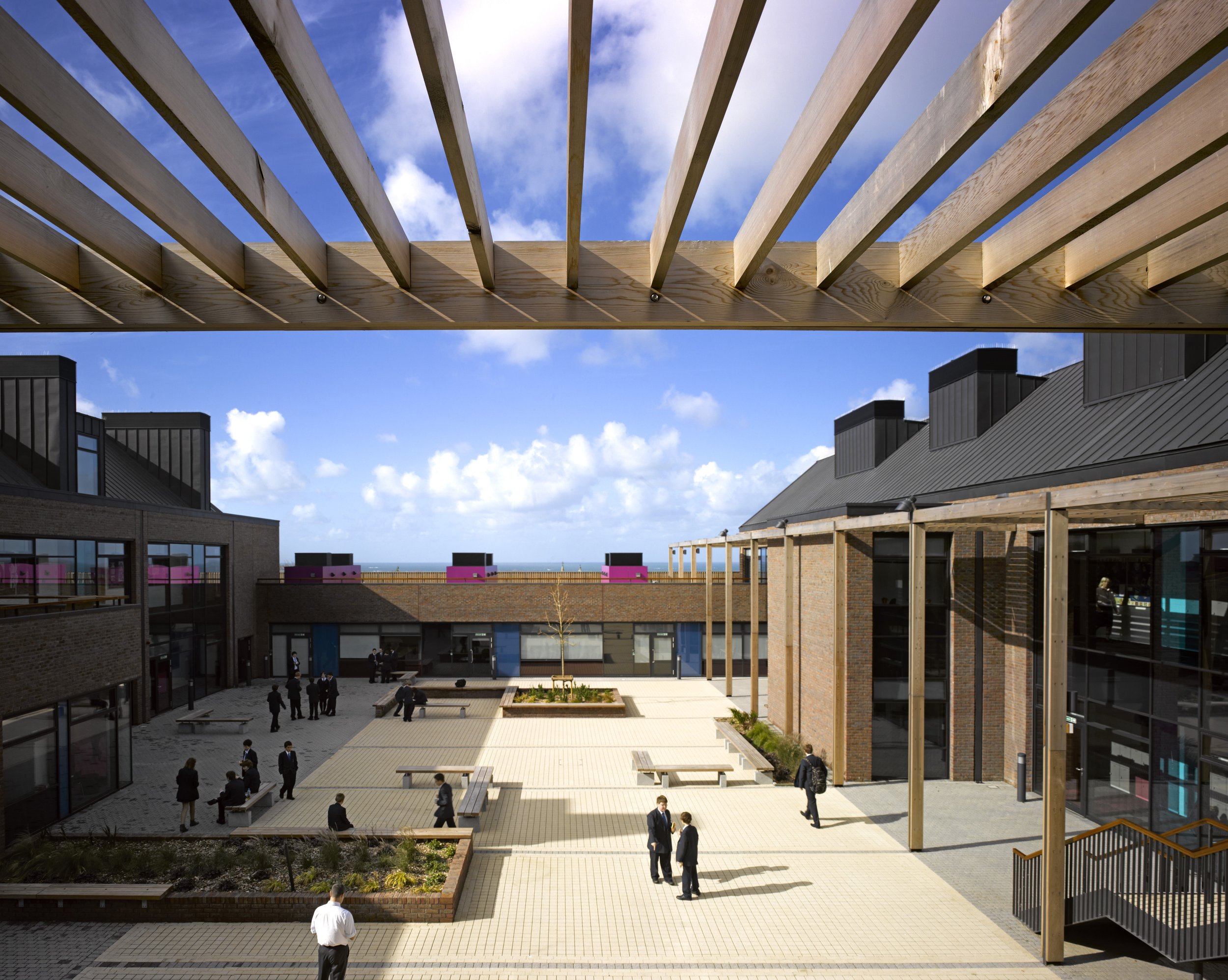 The central courtyard