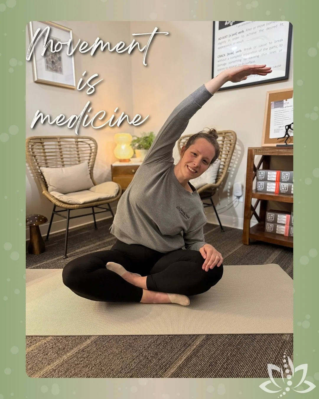 As the weather cools down, it&rsquo;s easy to move a little less but motion is one of the best ways to keep your body feeling good and functioning well!

Movement improves circulation, delivers oxygen and nutrients to your tissues, and helps flush ou