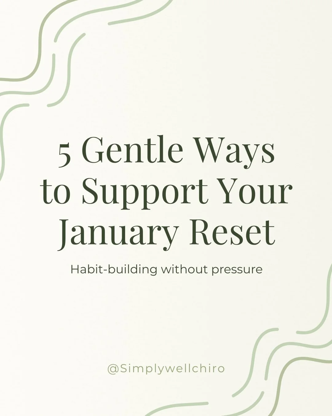 Resolutions don&rsquo;t stick because we try harder.
They stick when they feel realistic, supportive, and sustainable.

Here are a few gentle ways to support your January reset without the pressure.

#GentleGoals #NewYearsResolutions #LivoniaChiropra
