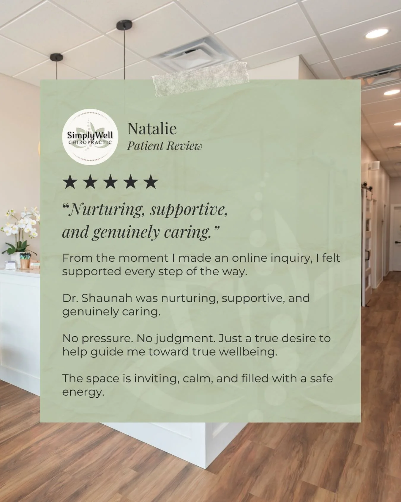 We hear this more often than you might think&hellip;

&ldquo;I was always nervous to see a chiropractor, but Simply Well completely changed that for me. From the comforting atmosphere to the way Dr. Shaunah and Dr. Austin explain everything and take 