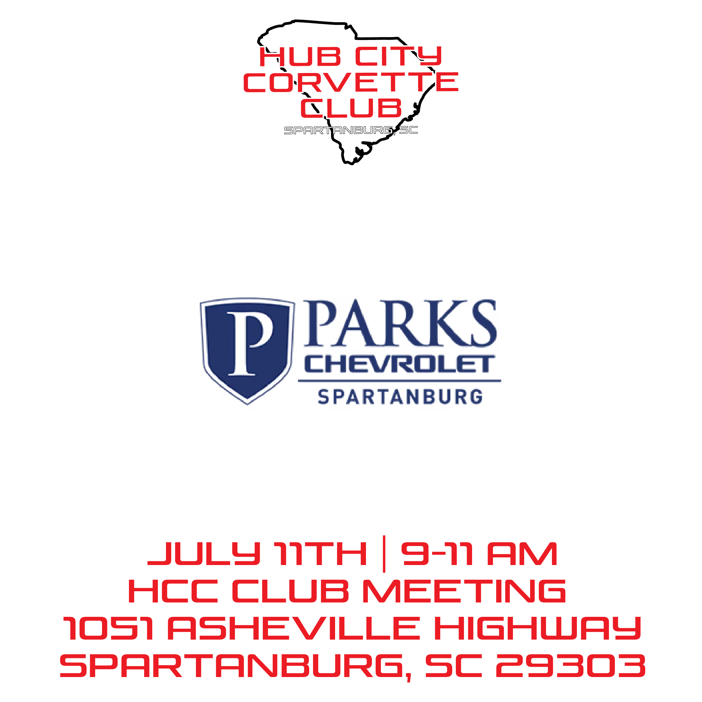 Hub City Corvette Club Meeting