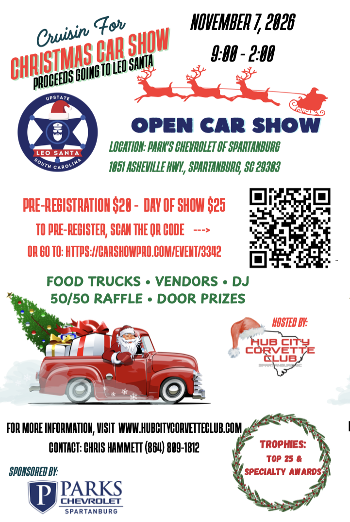 Cruisin for Christmas Car Show at Parks Chevrolet Spartanburg