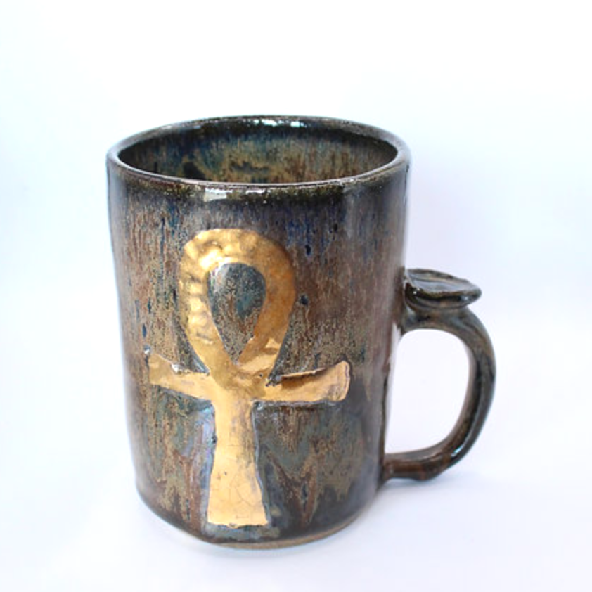 Golden 'Ankh' Mug