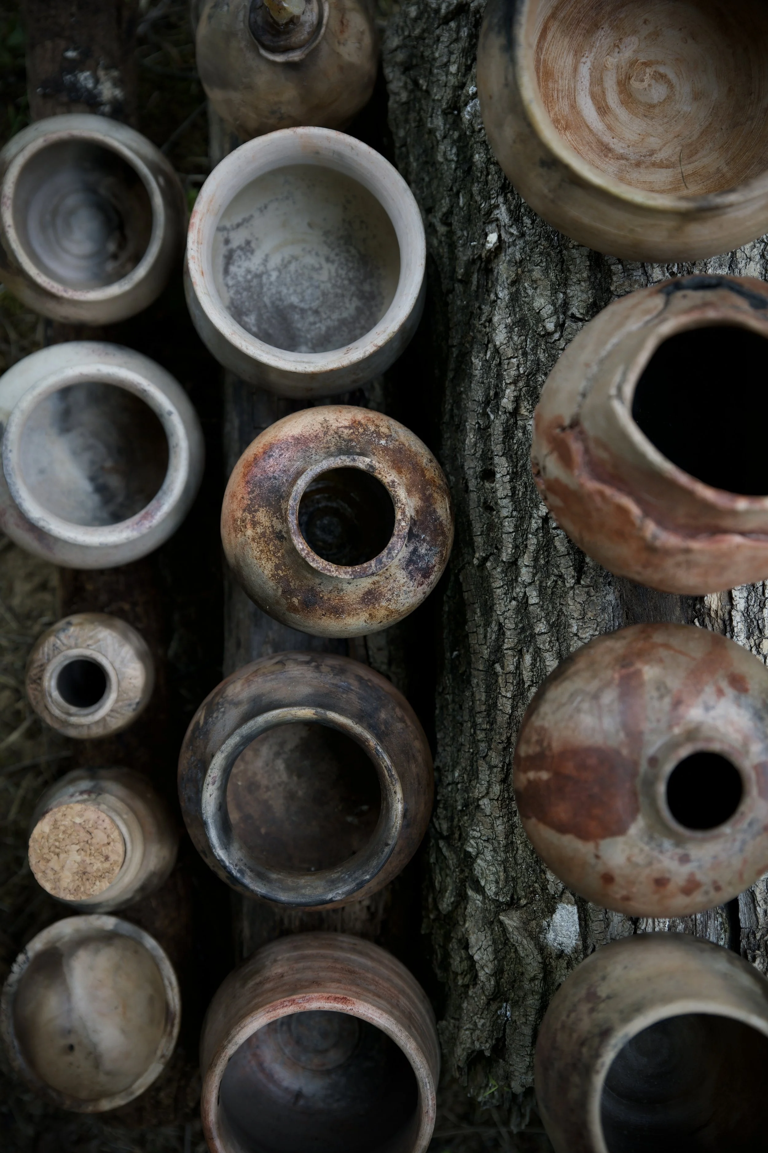 Pit-fired pottery