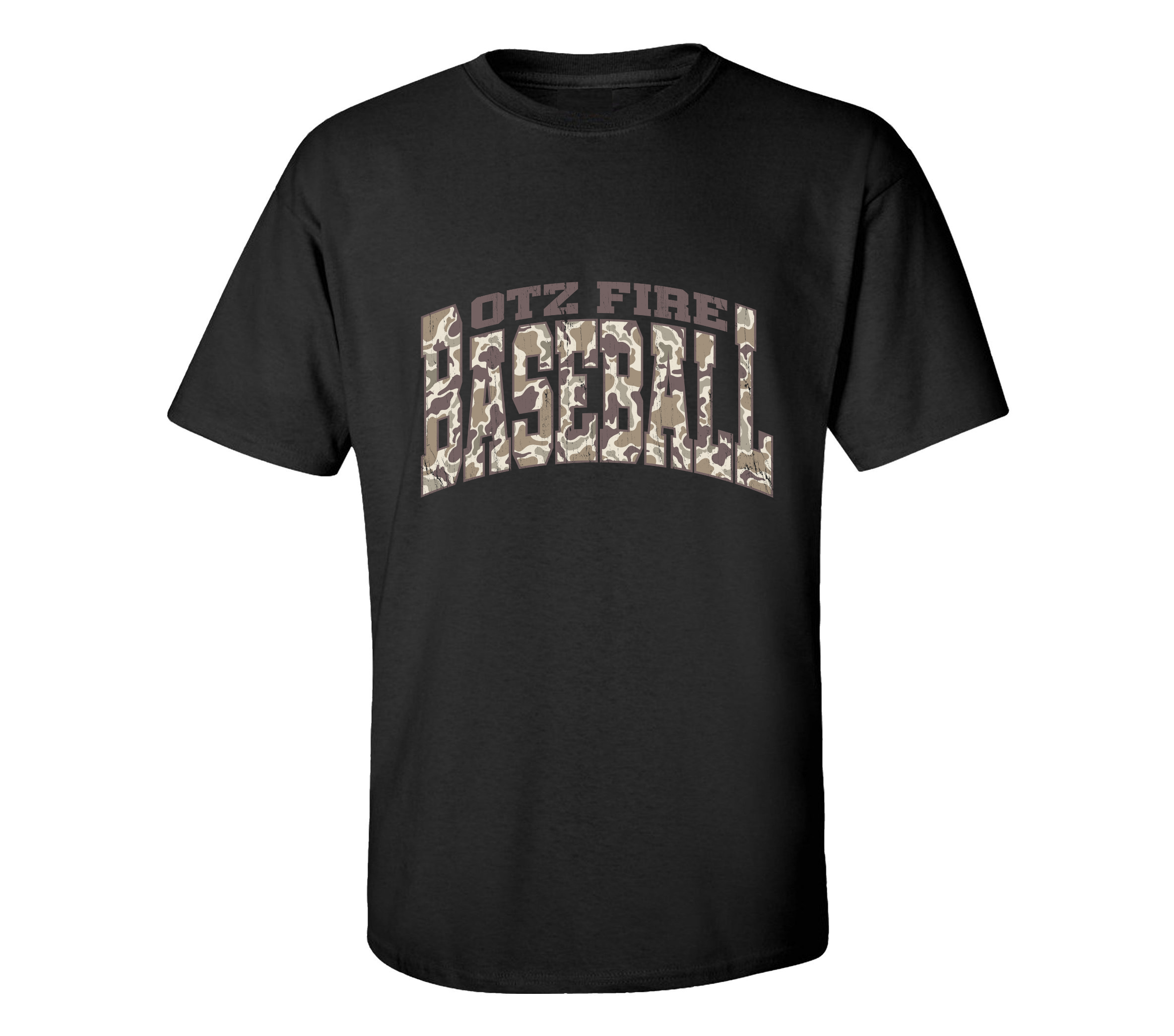 Black Fire Baseball Camo