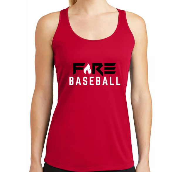 Fire Baseball Red Tank