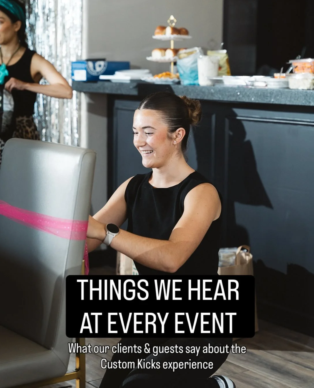 Things we hear at our events.
Our clients &amp; guests&rsquo; version. ❤️
Swipe to hear it for yourself &rarr;
#customkicksdfw #corporateevents #customshoes