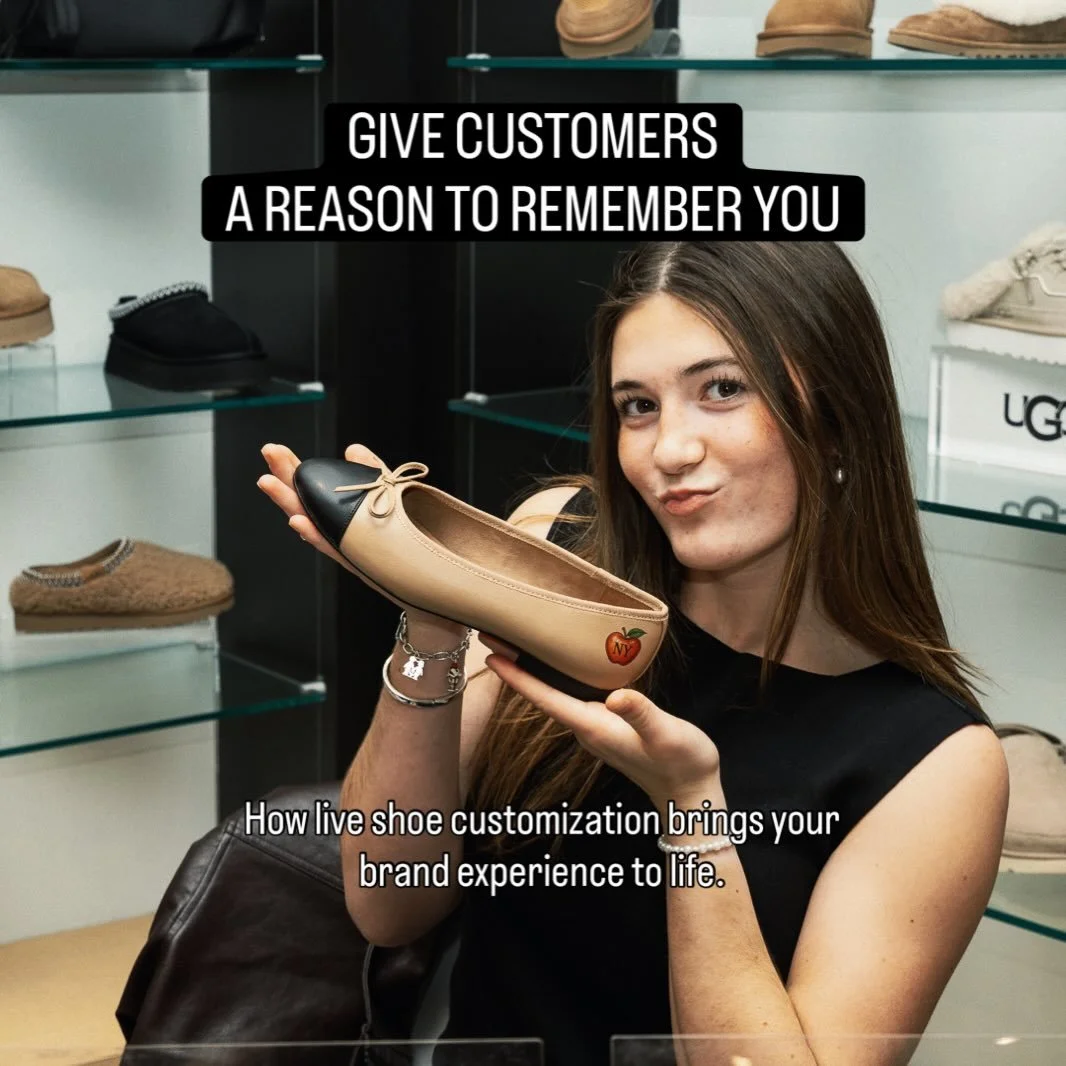 A personal touch. A lasting impression.
Live customization with Steve Madden &times; Footnotes&mdash;bringing creativity, connection, and individual style to the shopping experience.
Your brand. Their style. Our craft.
Let&rsquo;s create something me