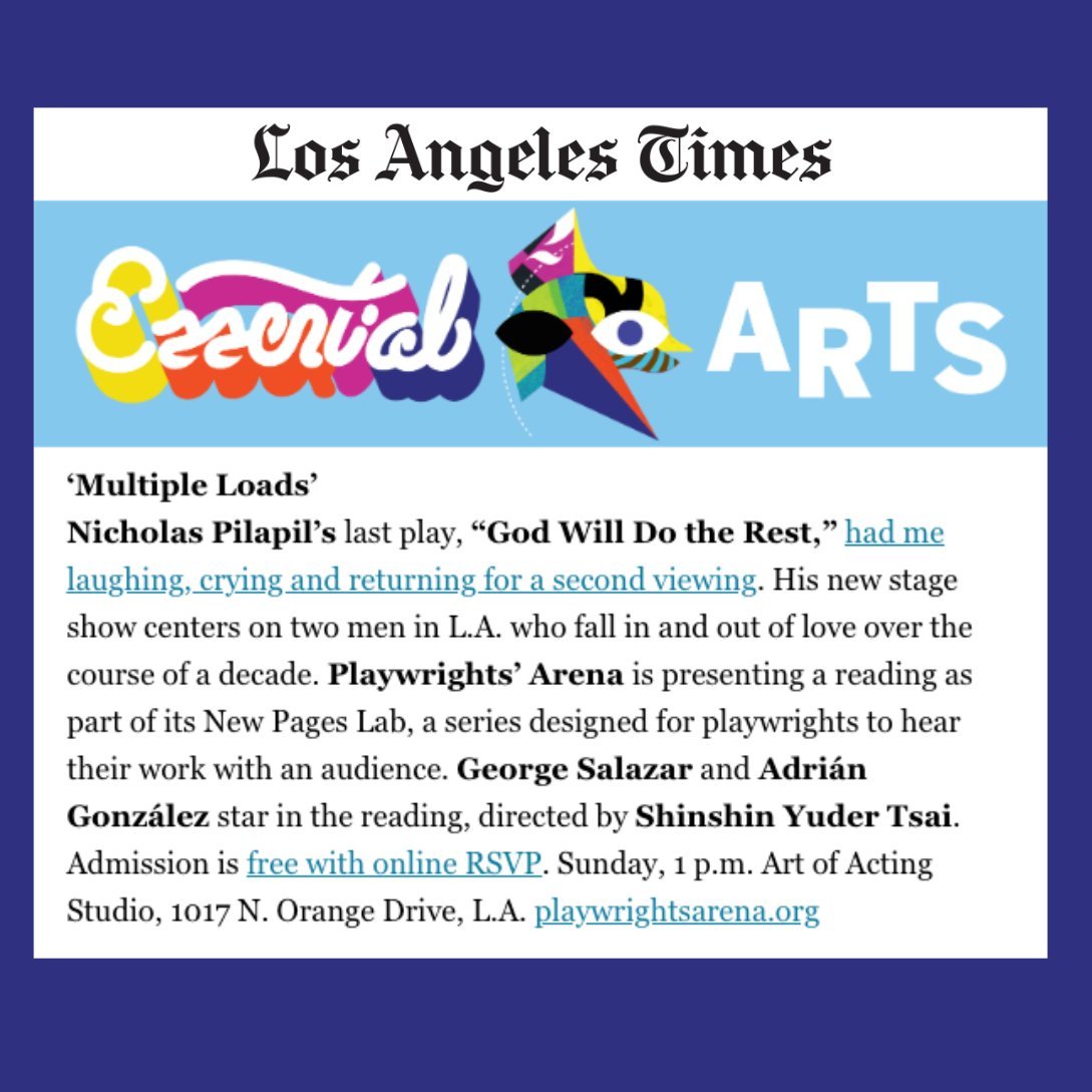 Multiple Loads is a Los Angeles Times Essential Arts Pick