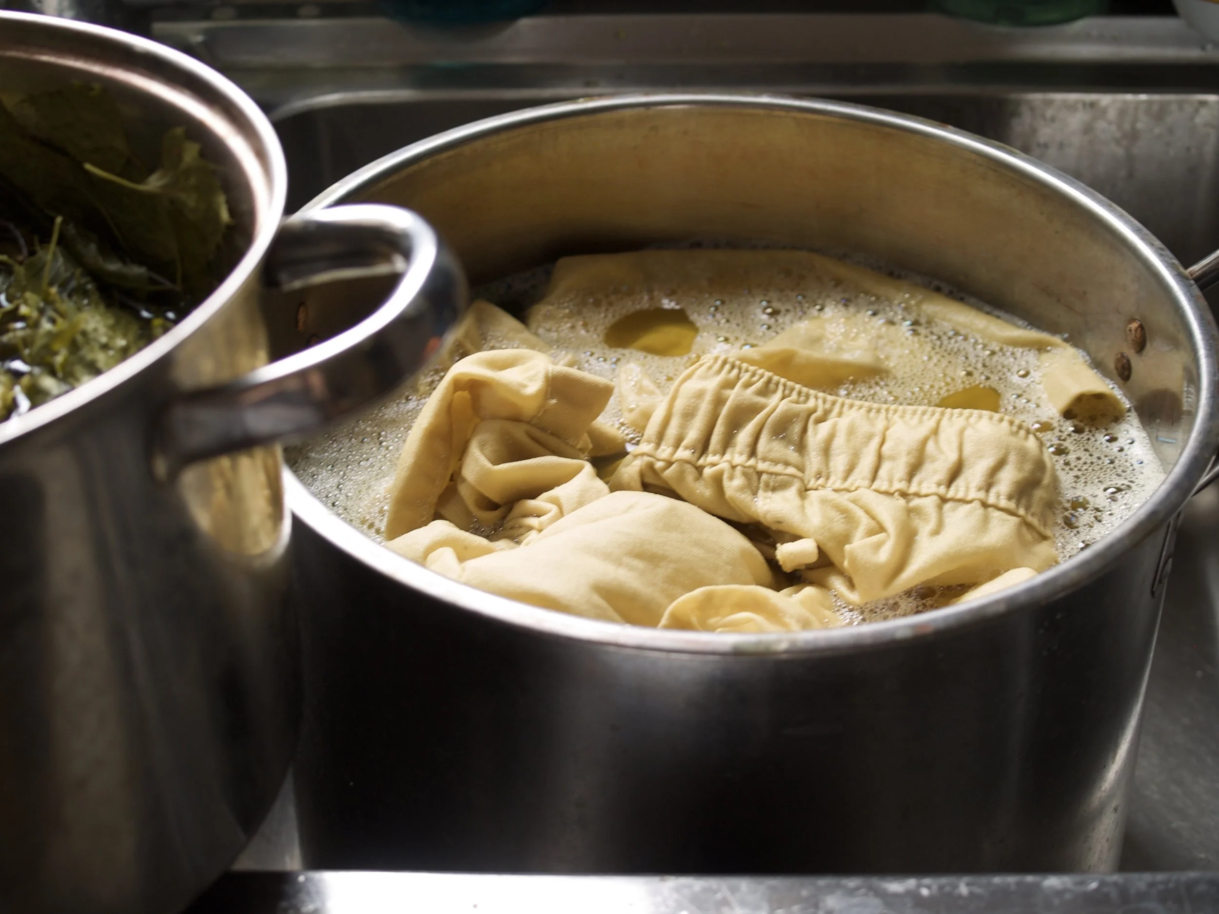 Costume dyeing for ‘Little Brother’ at the Jermyn street theatre. Costume design by Maariyah Sharjil.