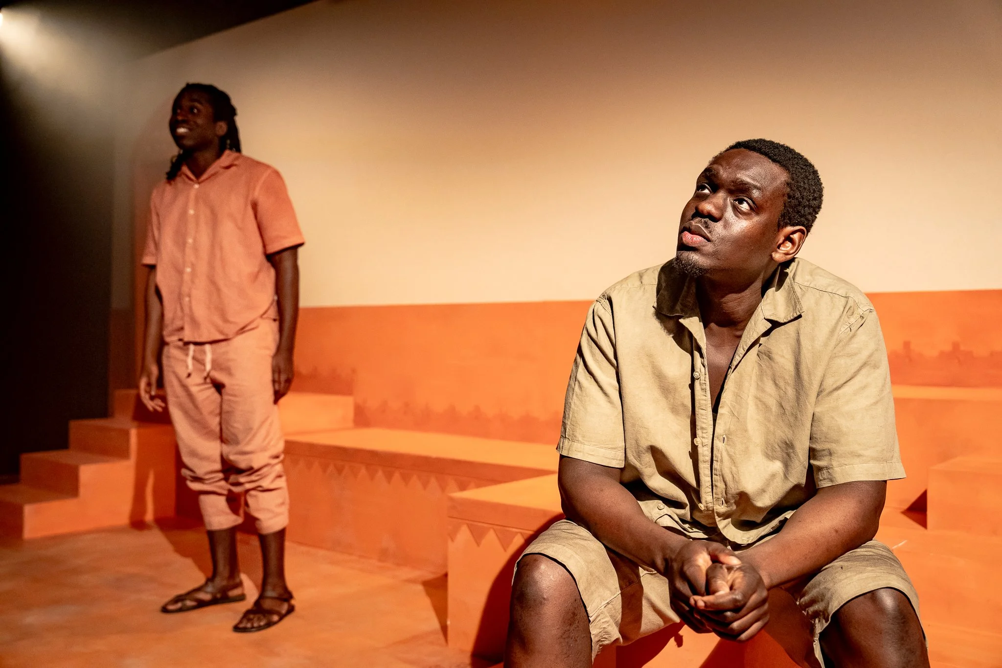 Costume dyeing for ‘Little Brother’ at the Jermyn street theatre. Costume design by Maariyah Sharjil.