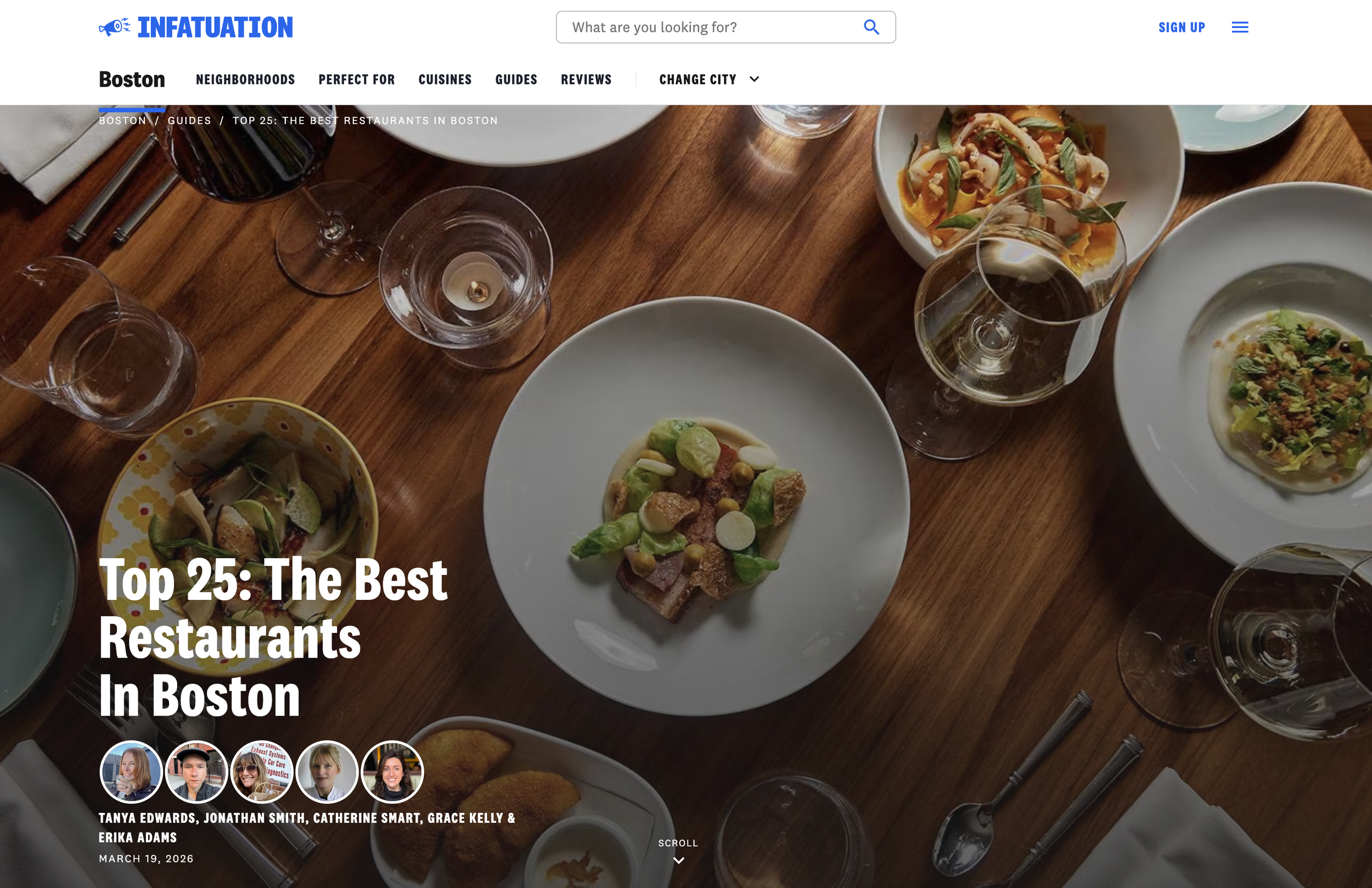 Infatuation.com Top 25: The Best Restaurants in Boston