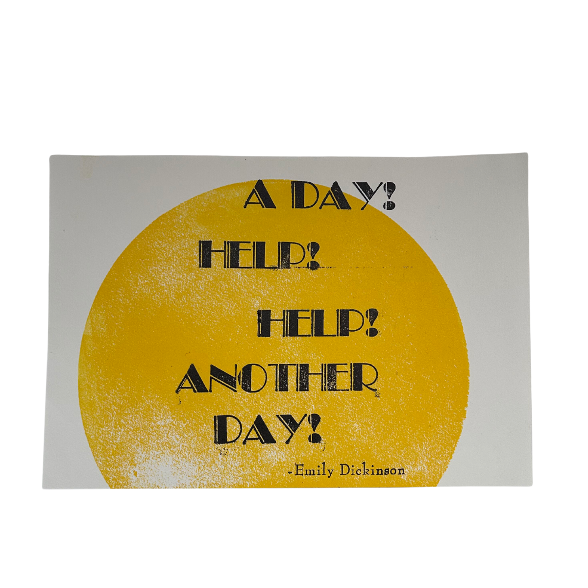 Emily Dickinson Quote Letterpress Print