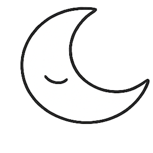 Geometric drawing of an outline square with sections divided by vertical, horizontal, and diagonal lines.