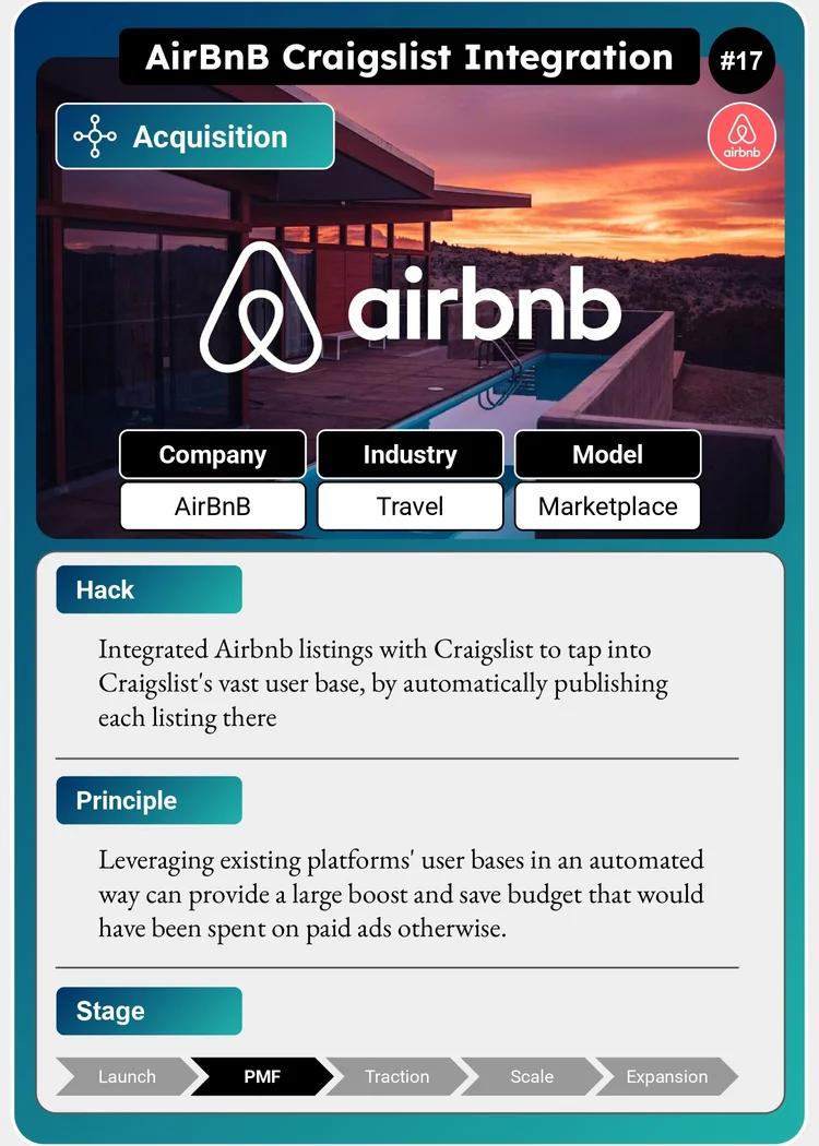 AirBnB Craigslist Growth Hack