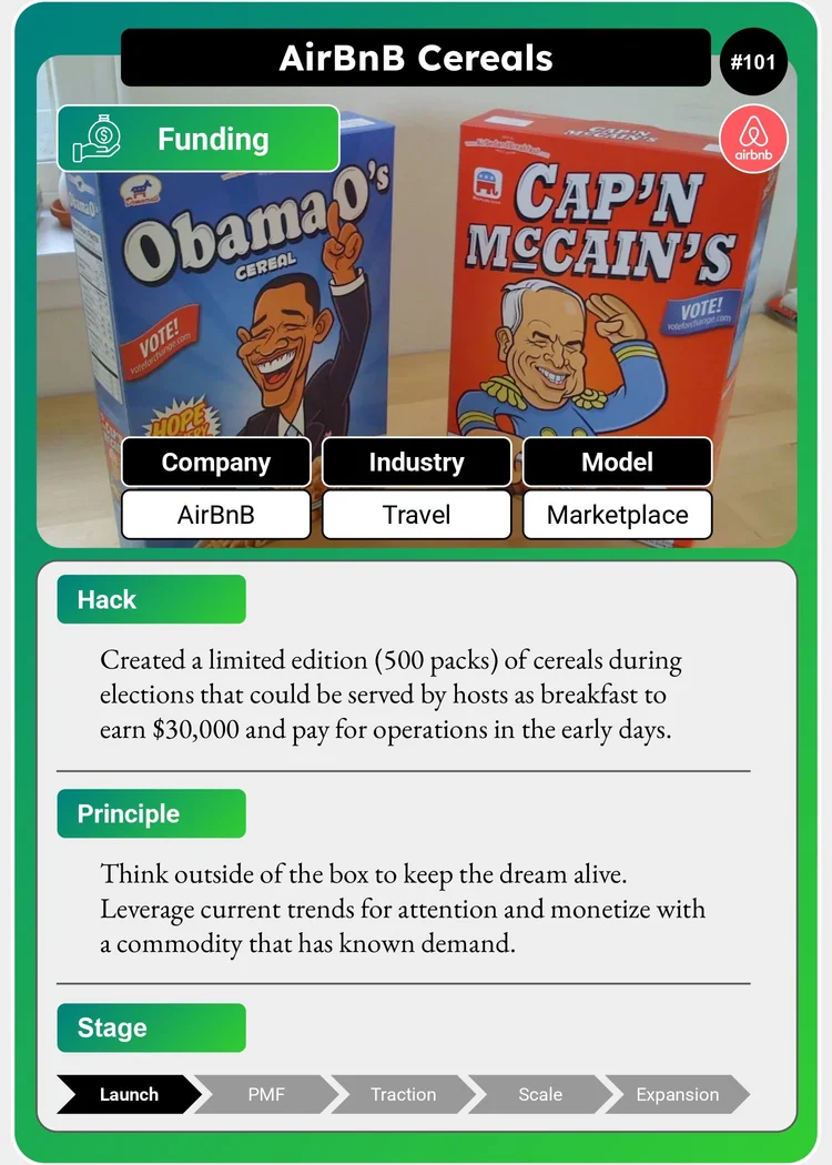 AirBnB Cereals Growth Hack
