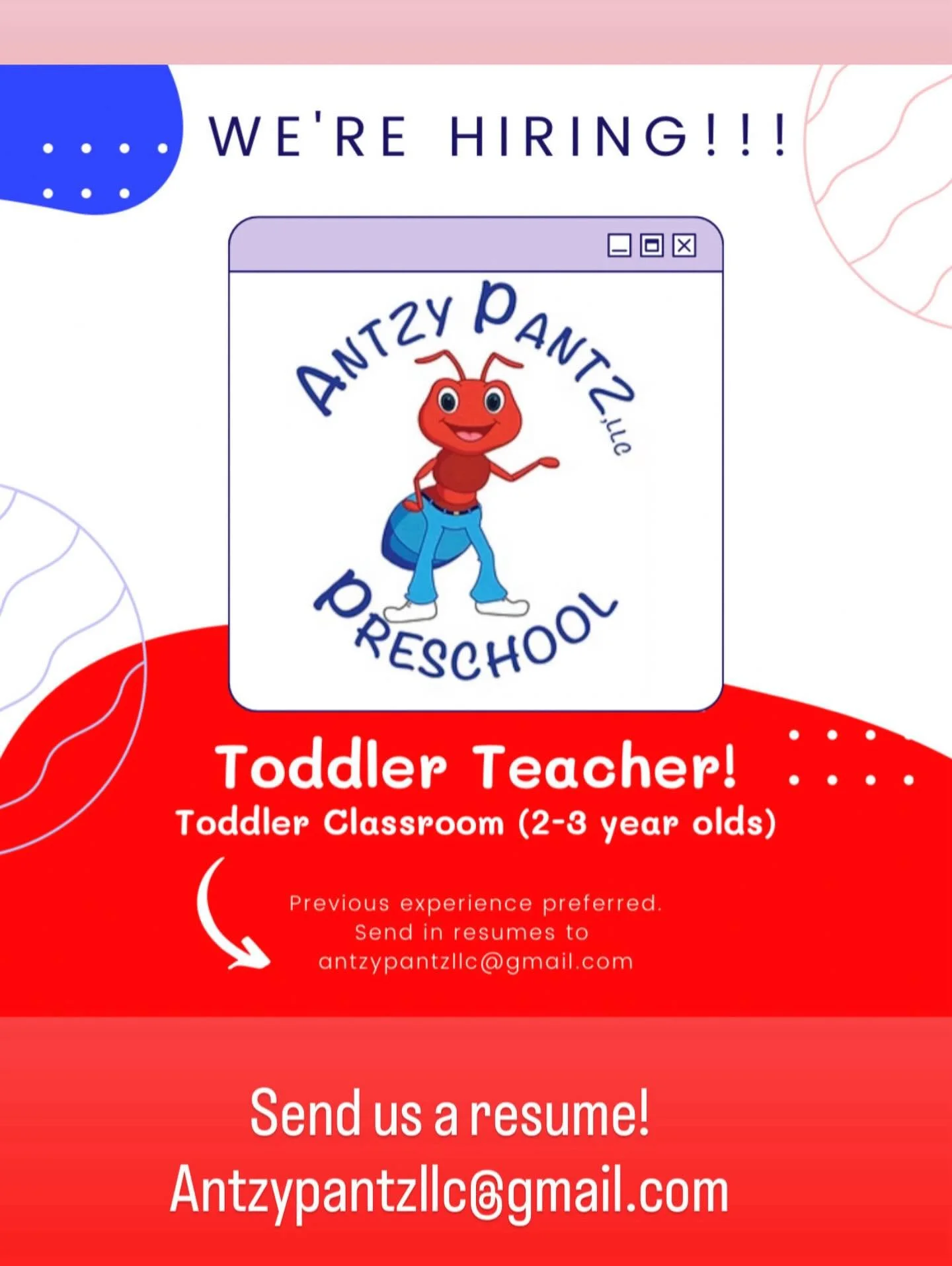 Come join our team! 🐜👖