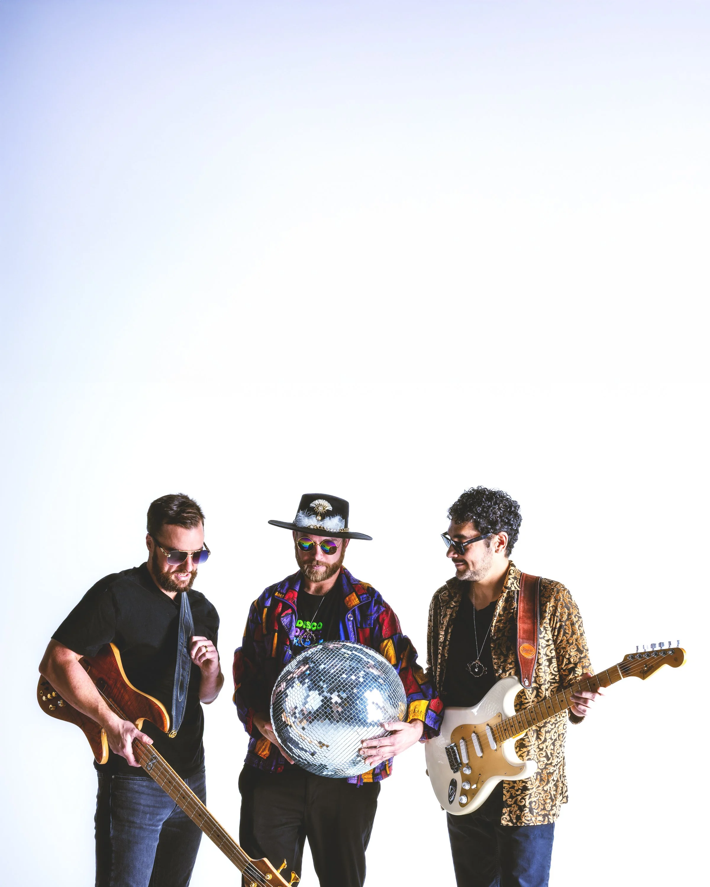 Promotional band photoshoot in Denver for musician press photos, band promo photos, EPK images, release promotion, posters, websites, and social media.