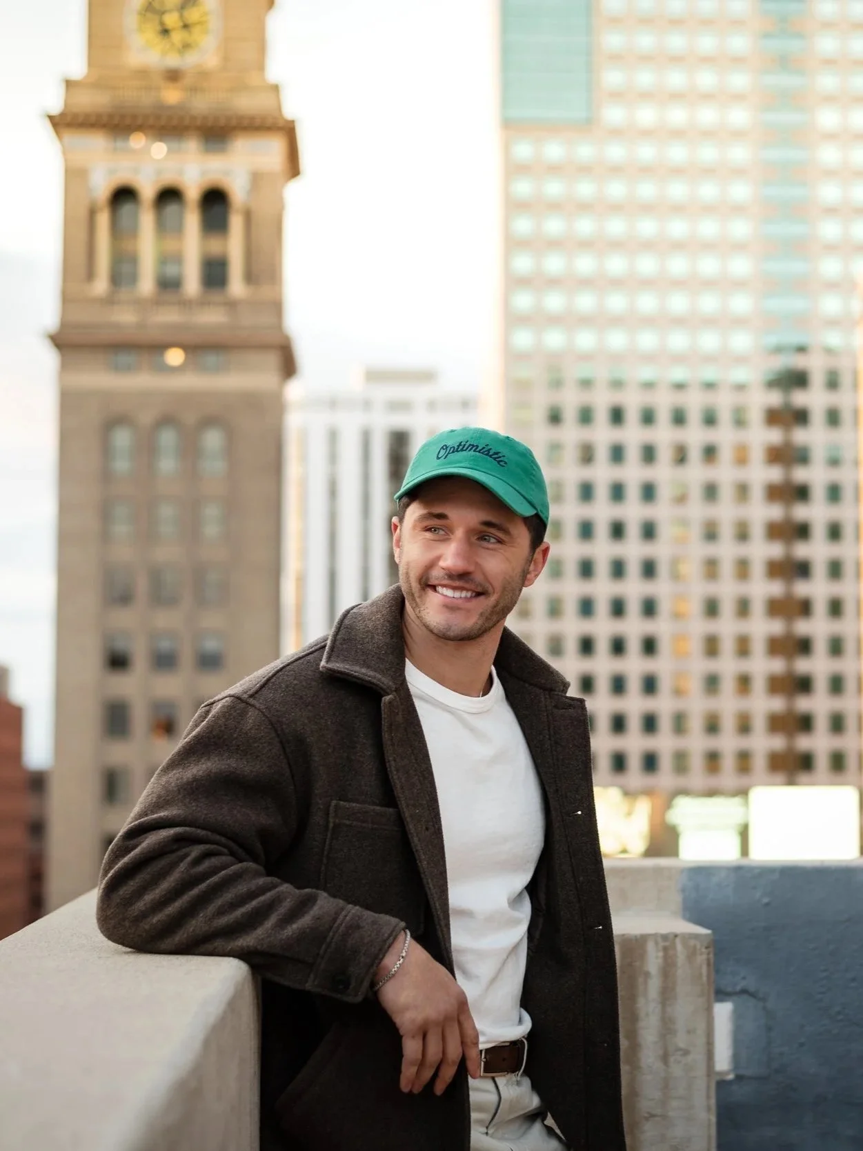 Urban portrait session in downtown Denver by Jessica Dnea Imagery featuring city texture, confident posing, professional editing, and personal portrait photography.