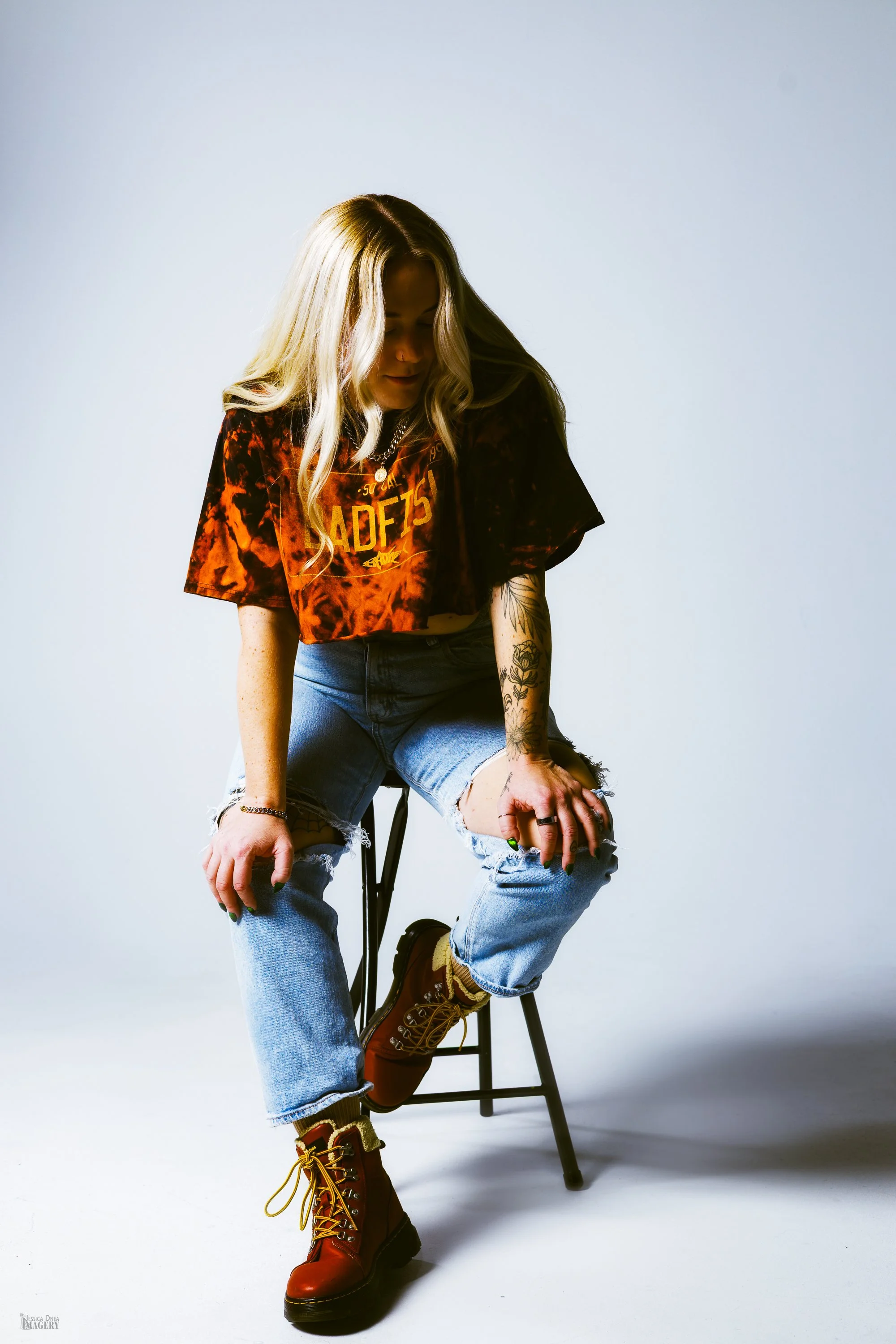 Studio portrait session in Denver with controlled lighting Sarah Winn