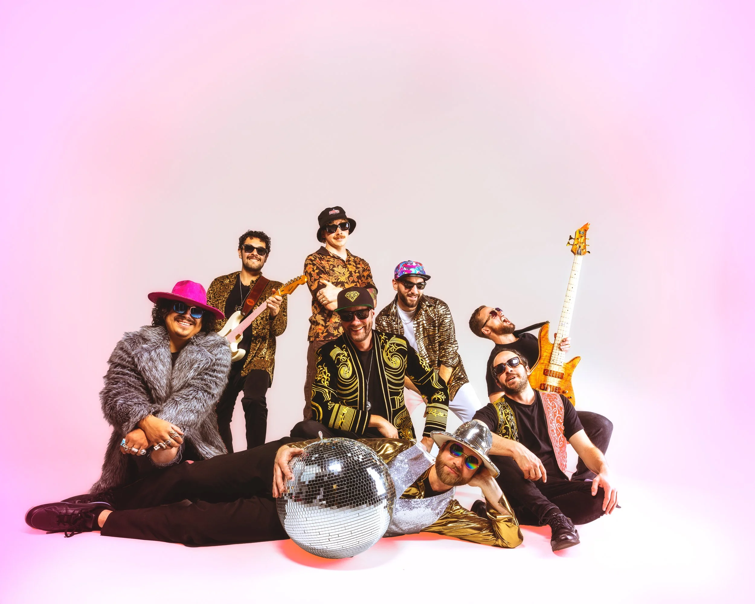 Music promo portrait created for campaign assets. Boogie Lights and the Boogie Bunch, disco, funk, house music