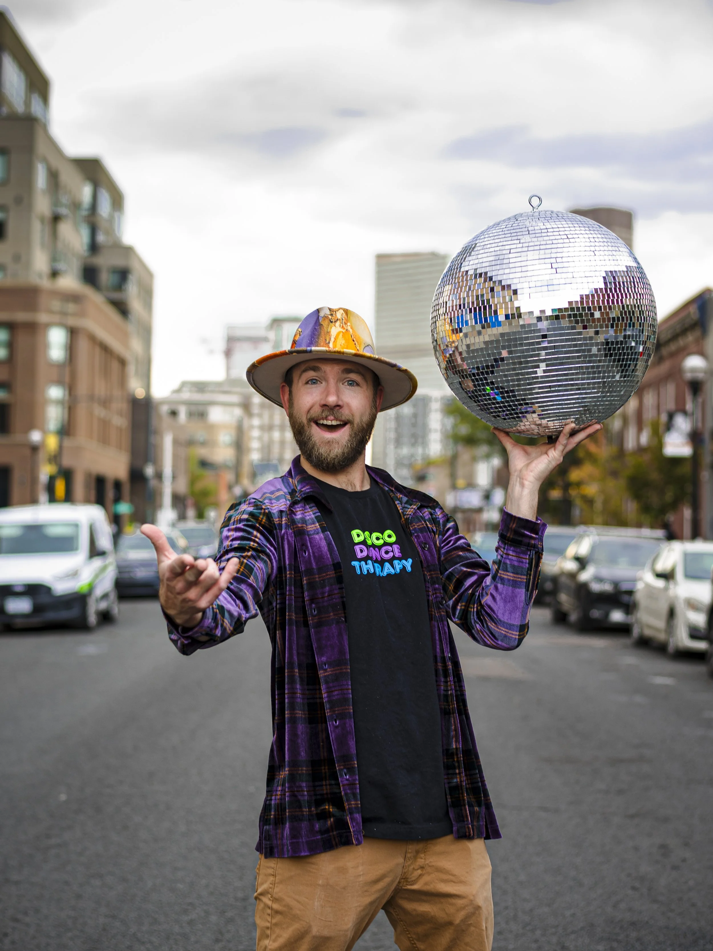 Environmental portrait with natural light on location Boogie Lights Mark Henrichs