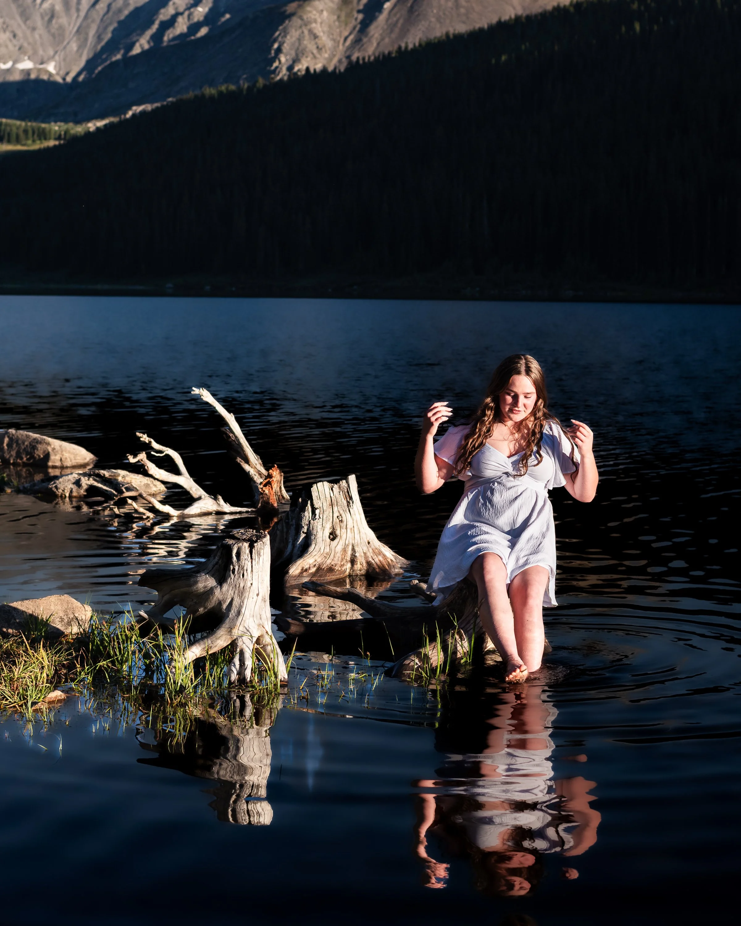 Creative senior photos in Denver with personality, style, and natural expression.