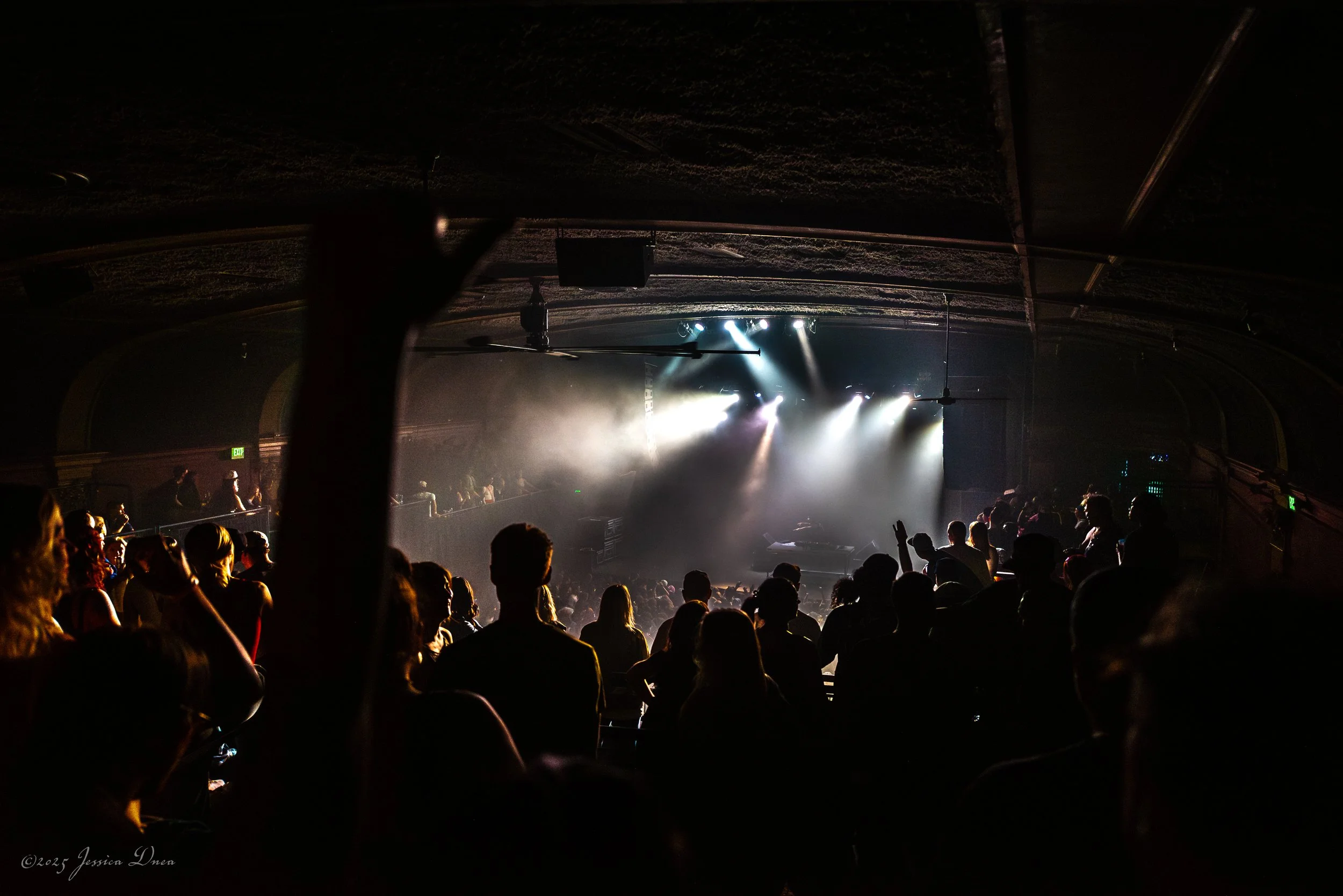 Stage performance image from a Denver show Ogden Theater Boogie Lights