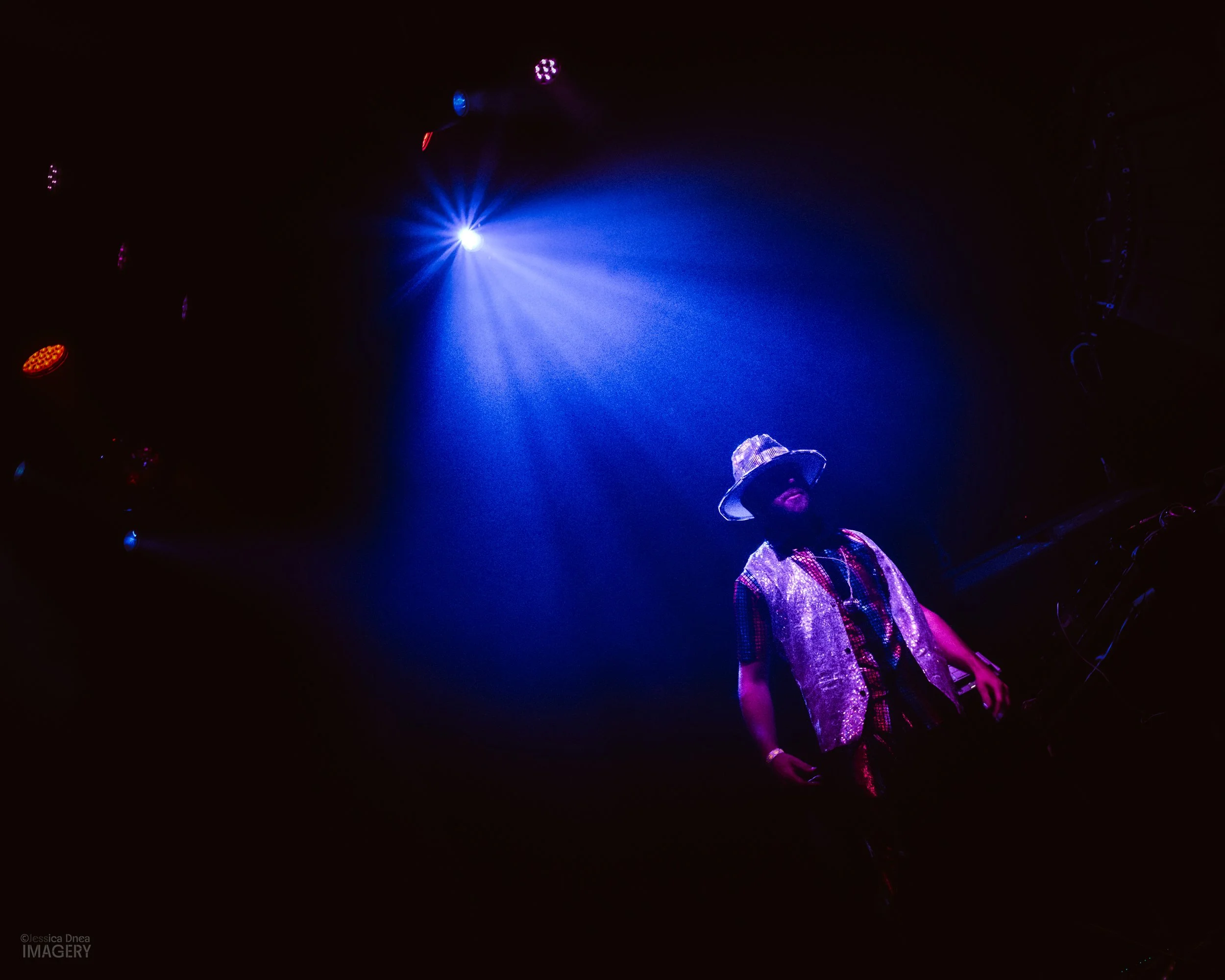 Performance photo captured during a live set in Denver Boogie Lights Ogden Theater