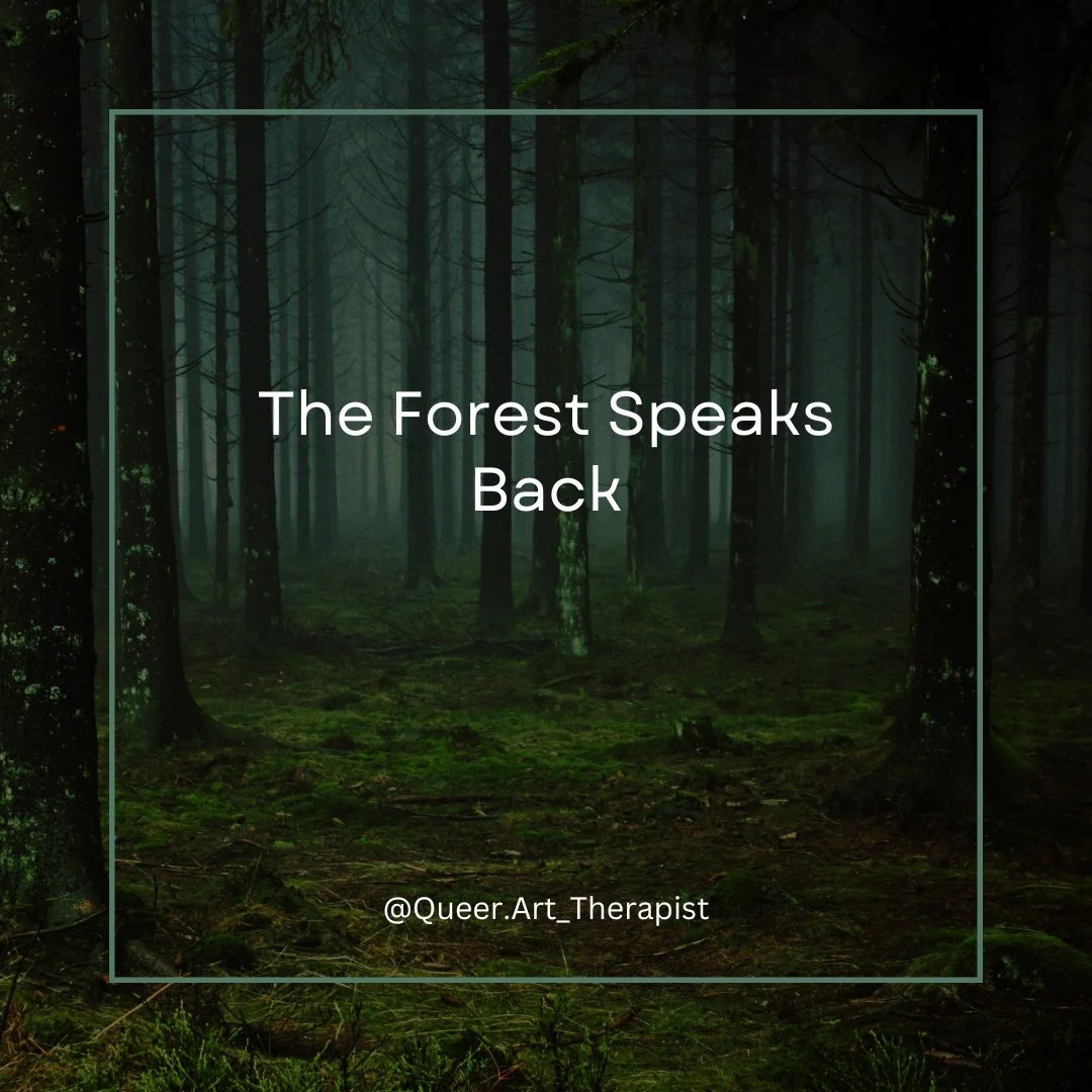 Stand still long enough and the forest will speak your name.⁠
⁠
#NaturePoetry #ExpressivePractice #EarthMagic #CreativeHealing #QueerSpirituality #ForestDreaming #ArtAsReflection #Mythopoetic #HealingArts #IntentionalLiving⁠
⁠
Alt text: A serene, fog