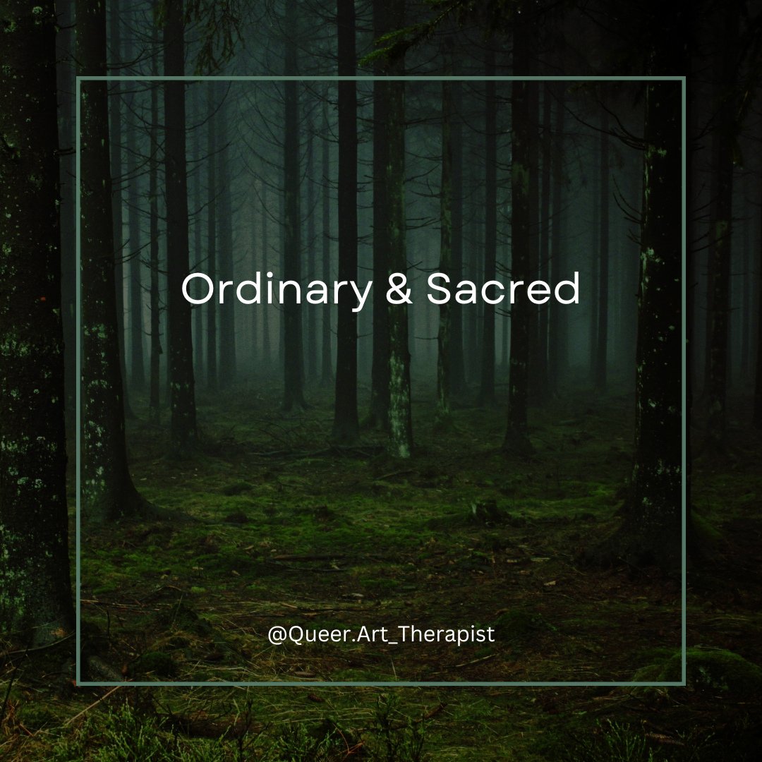 What you call ordinary, the forest calls sacred.⁠
⁠
#SacredOrdinary #EcoSpirituality #ExpressiveArtsCommunity #PoetryInNature #ForestRitual #QueerCreatives #ArtfulHealing #MysticEveryday #CreativeSoulwork #TherapeuticArt⁠
⁠
Alt text: Moss-covered for