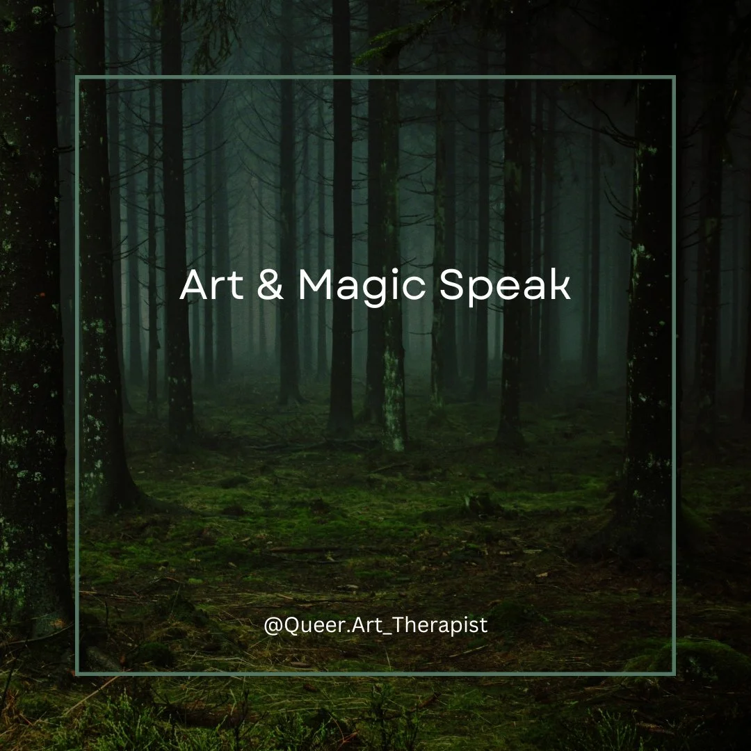 Art invites the wild back home.⁠
⁠
#WildCreativity #ExpressiveArtsMovement #PoetryHealing #ForestEnergy #QueerArtCollective #MagicInArt #EmbodiedExpression #TherapeuticCreativity #NatureAsMuse #SacredArt⁠
⁠
Alt text: A foggy evergreen woodland with m