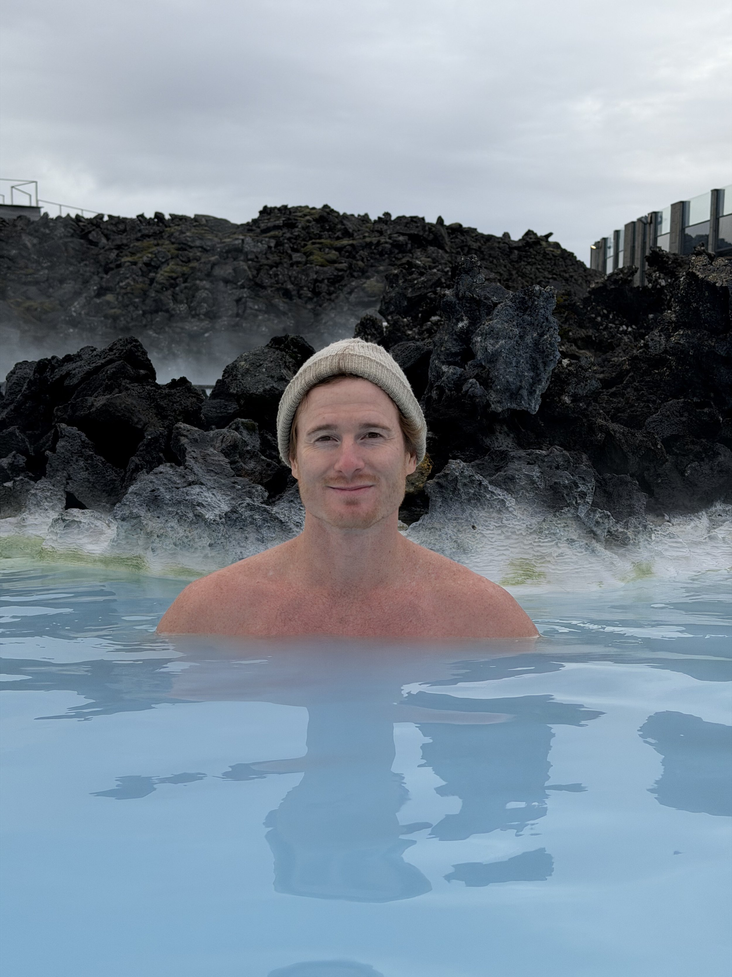 couple at the blue lagoon spa in Iceland