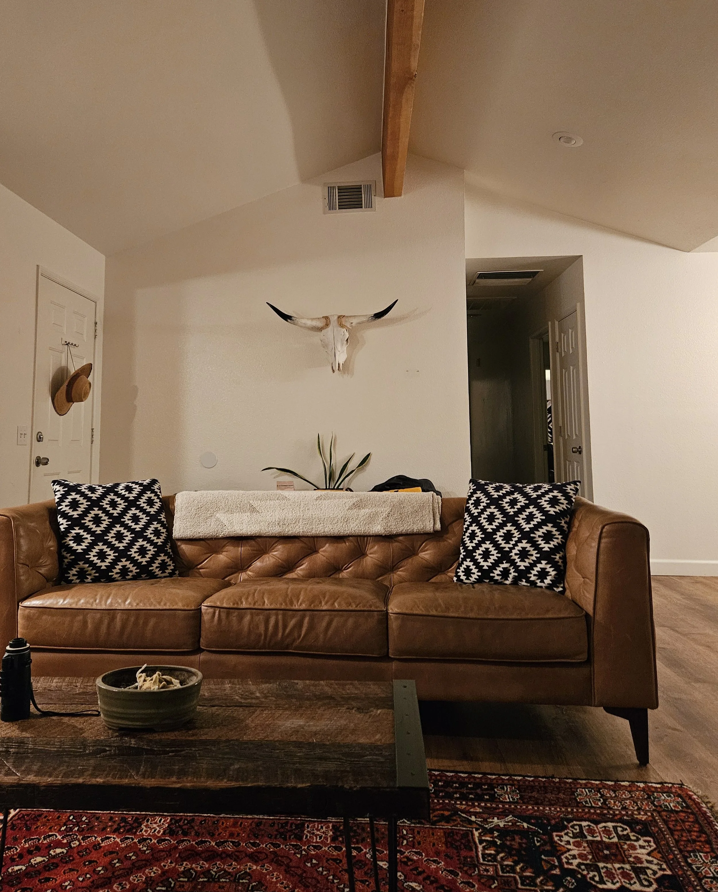 couple enjoying a romantic stay at an airbnb in Joshua Tree National Park