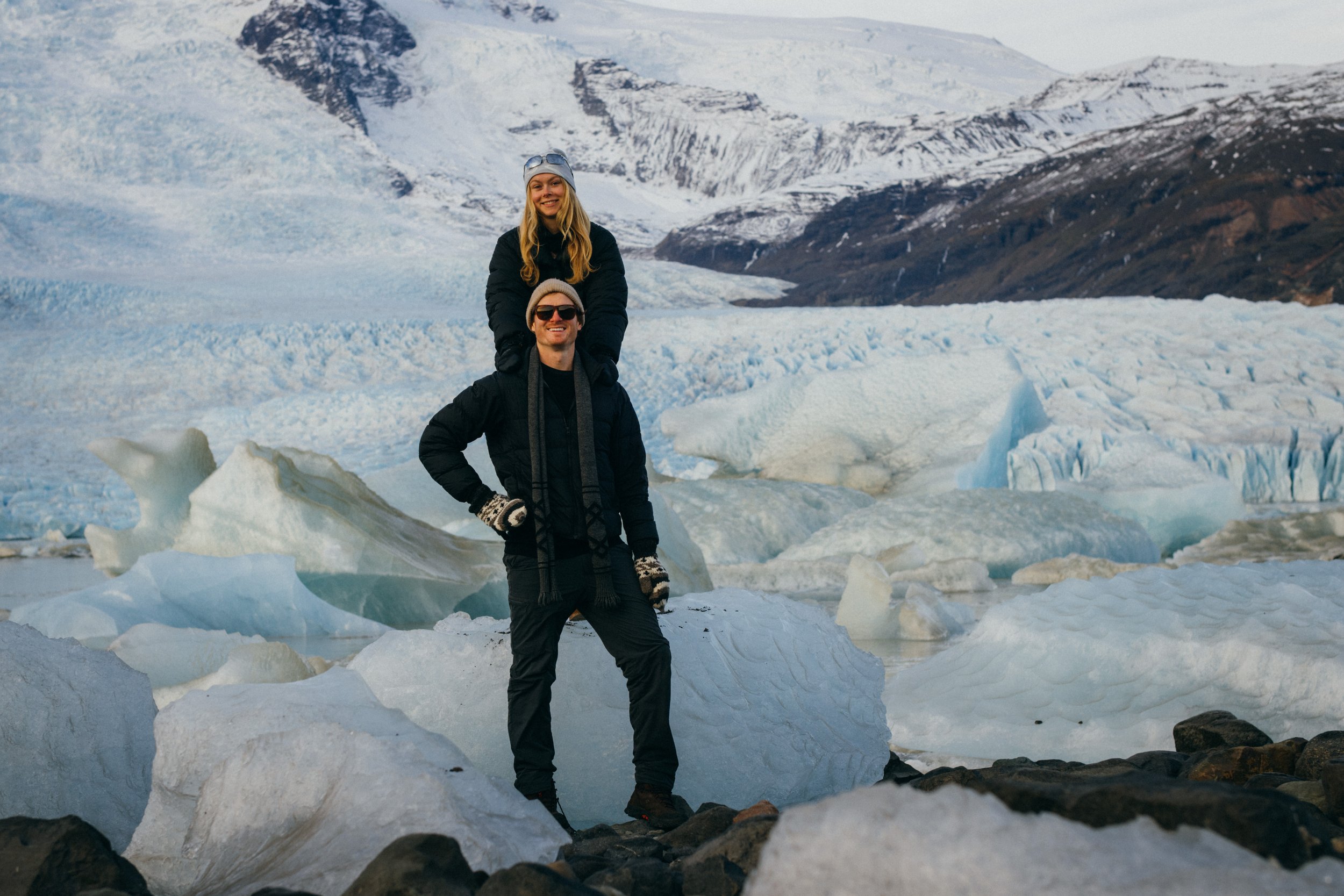 Dramatic glacier lagoon landscape in Iceland