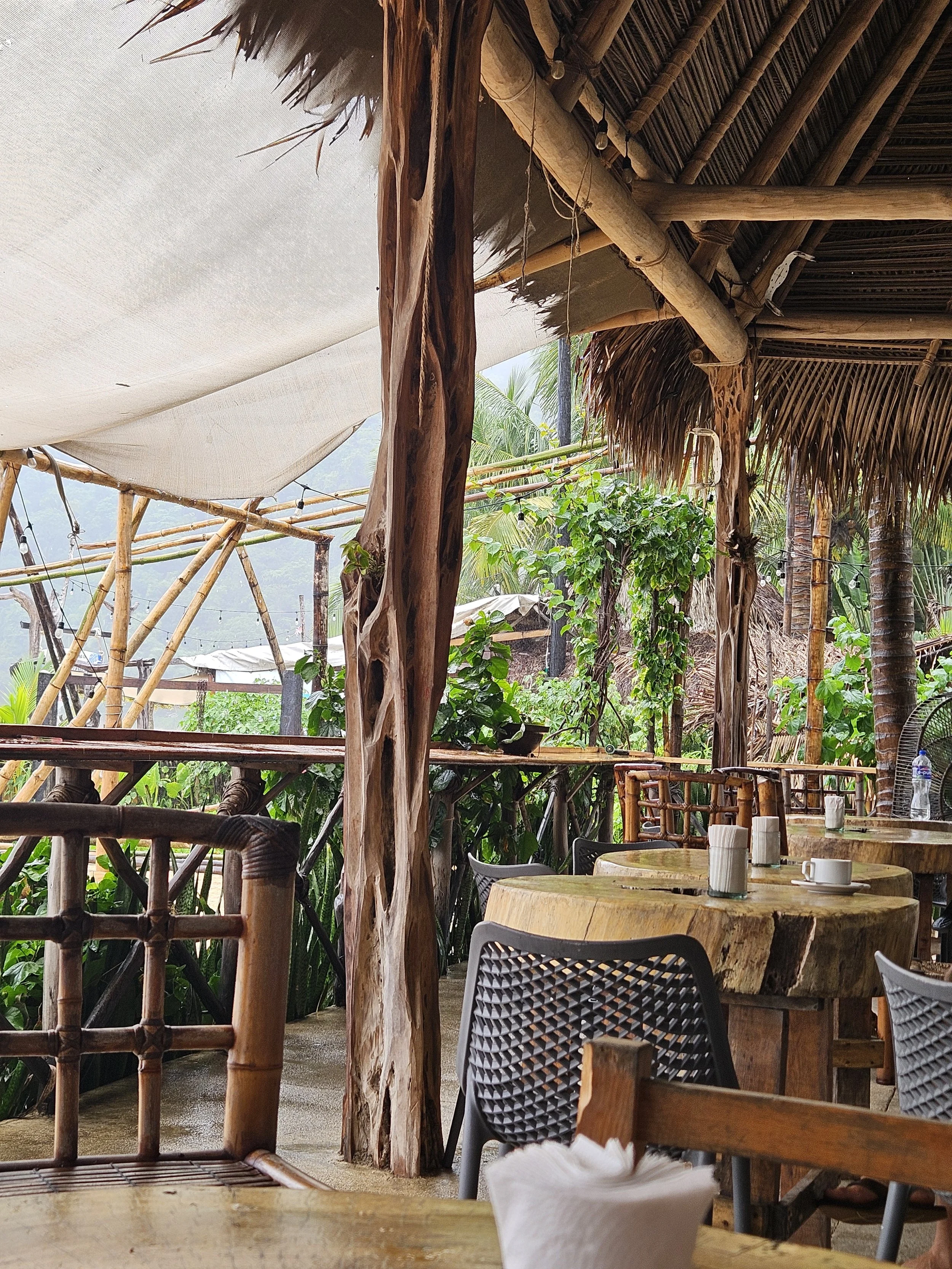 Getting breakfast at a cafe on the beach in Yelapa Mexico