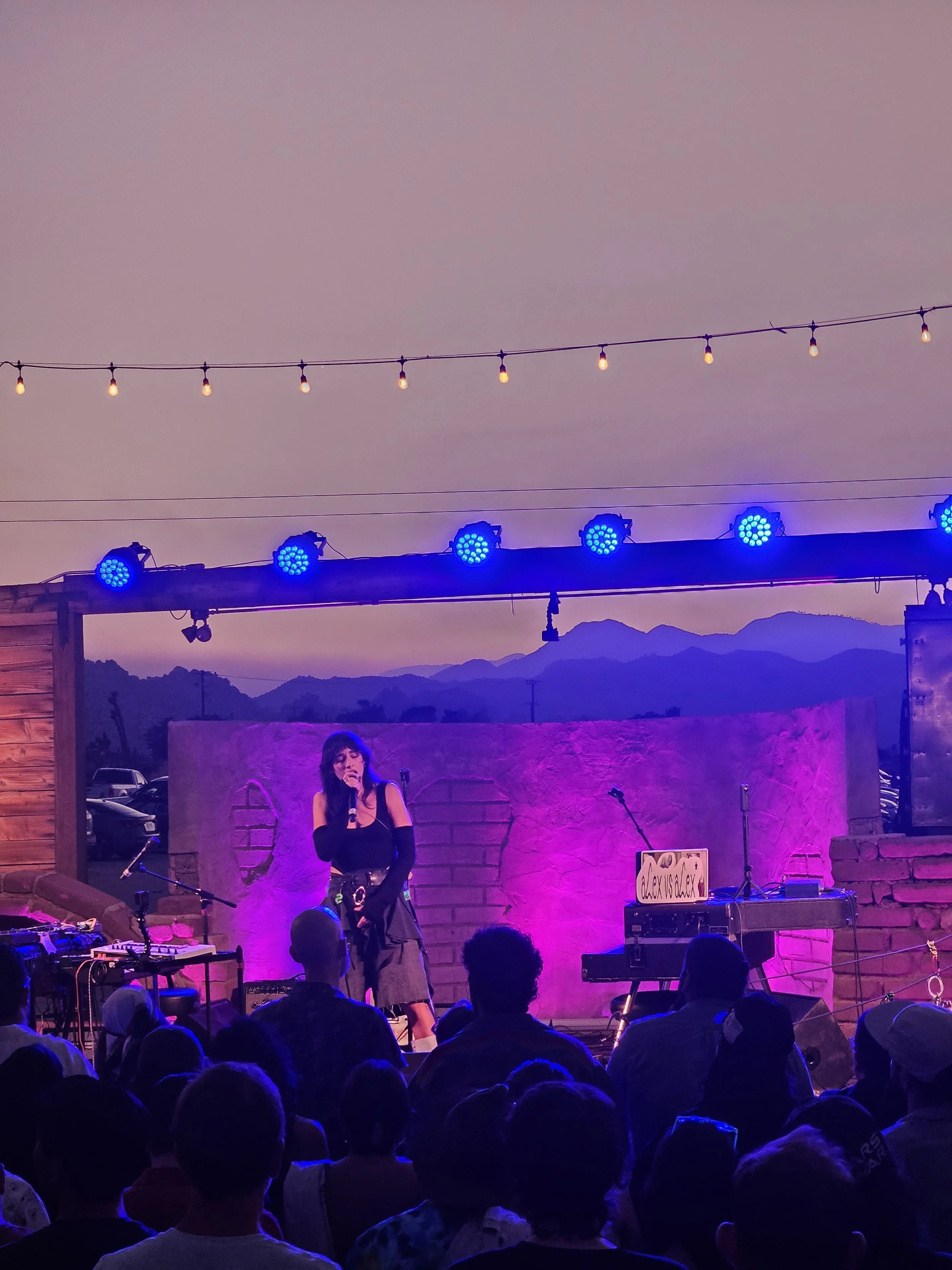 Rustic wooden storefronts along Pioneertown’s main street