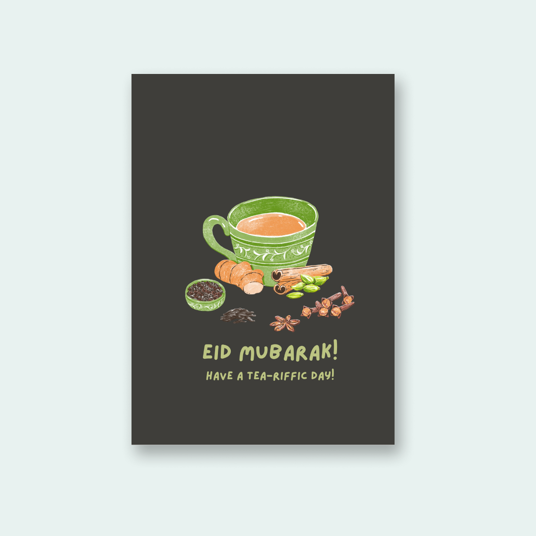 Tea-riffic Day Eid Card