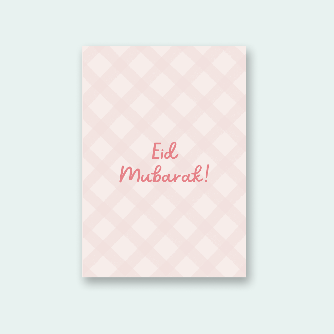Pink Eid Card