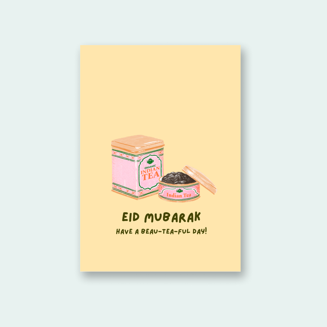 Beau-tea-ful Eid Mubarak Card