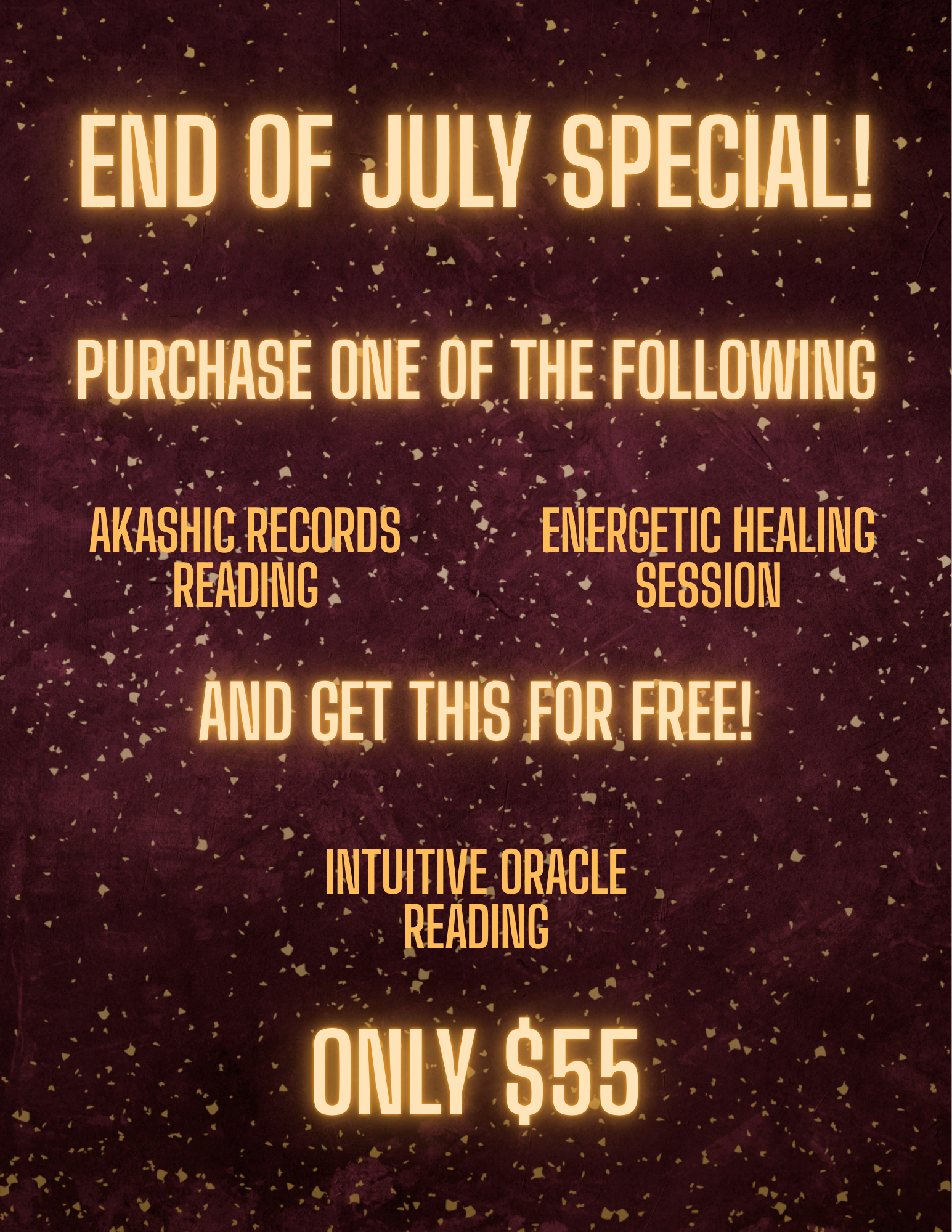 July Special! BOGO!