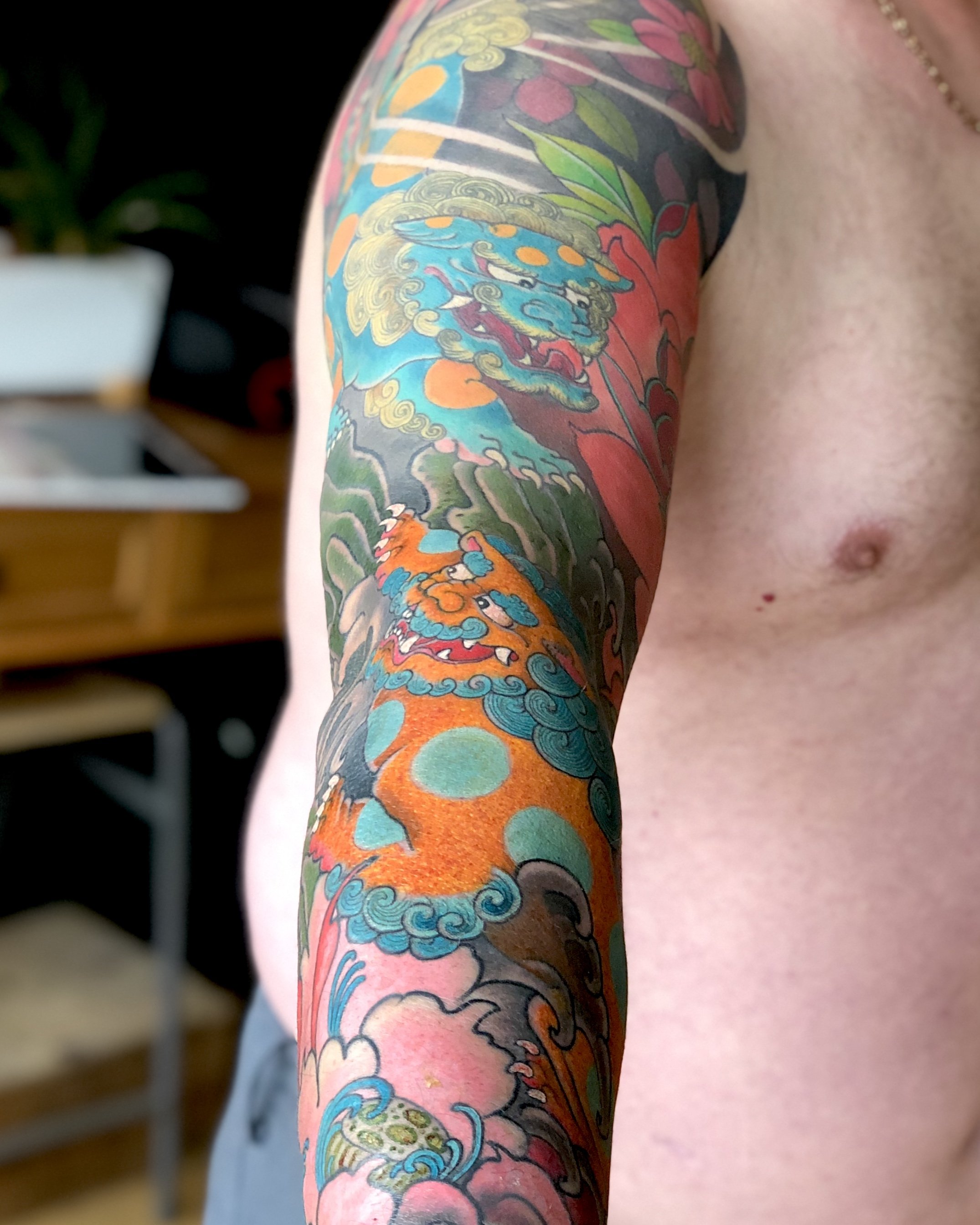 Japanese tattoo Foo dog