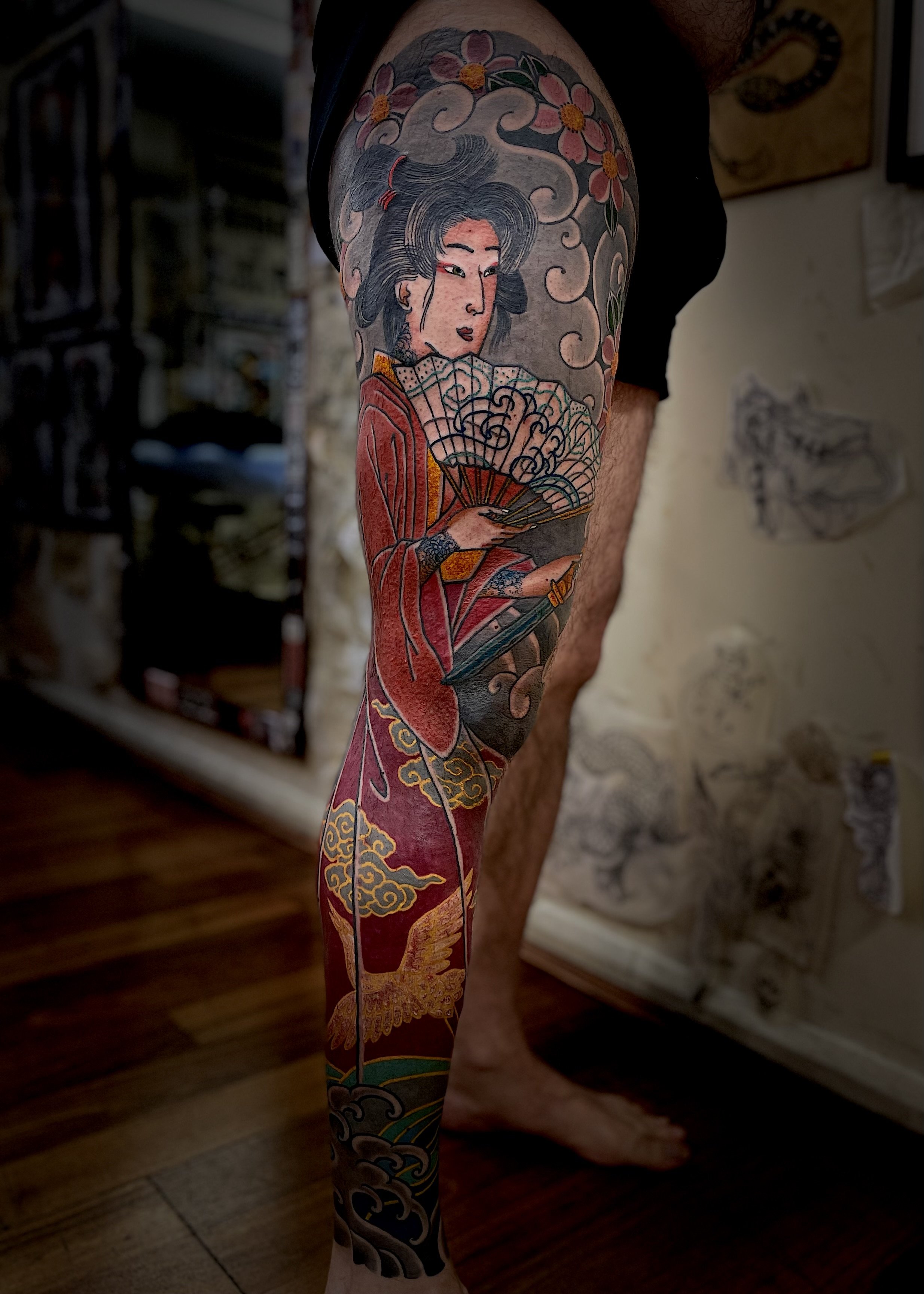 Japanese tattoo Leg sleeve